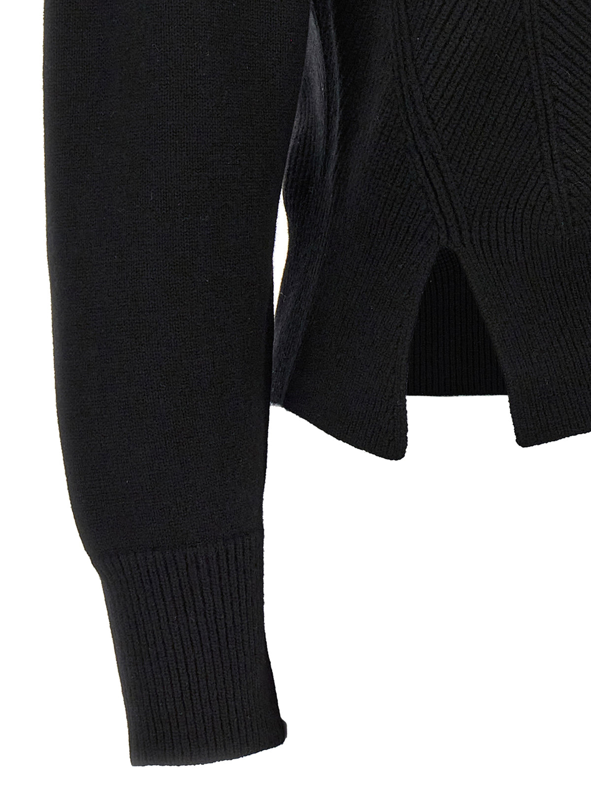 Alexander McQueen Black Wool Cardigan