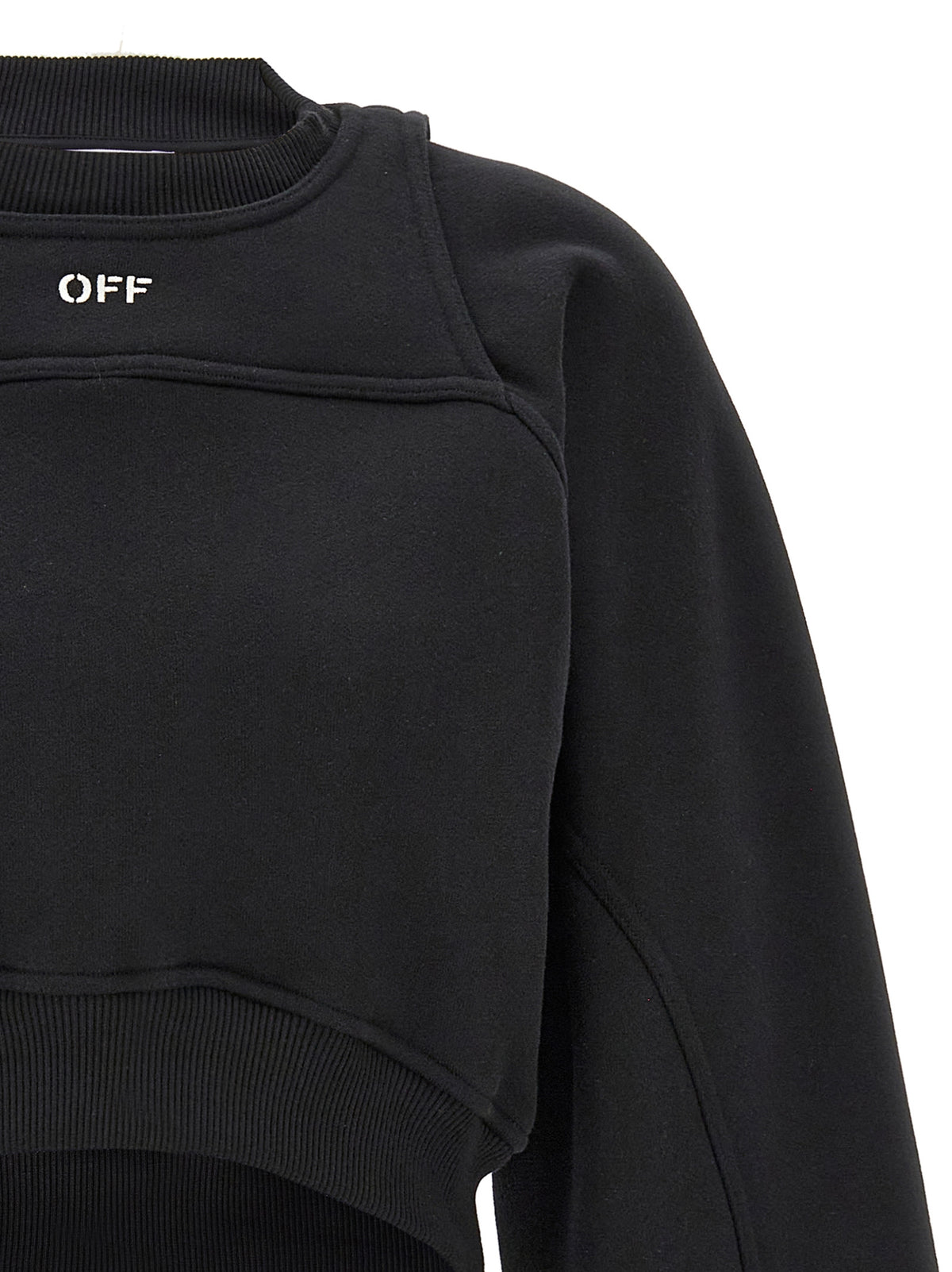 Off-White Bicolor Cotton Sweatshirt