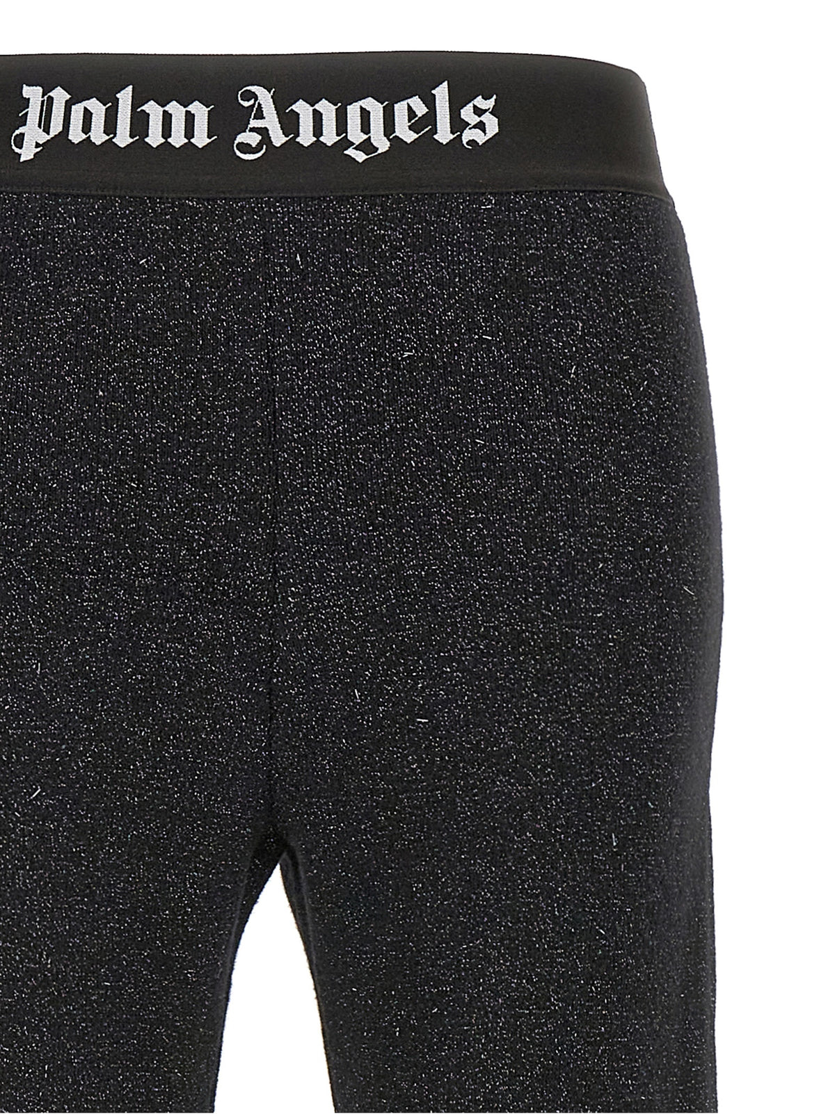 Palm Angels Black Viscose Flared Pants