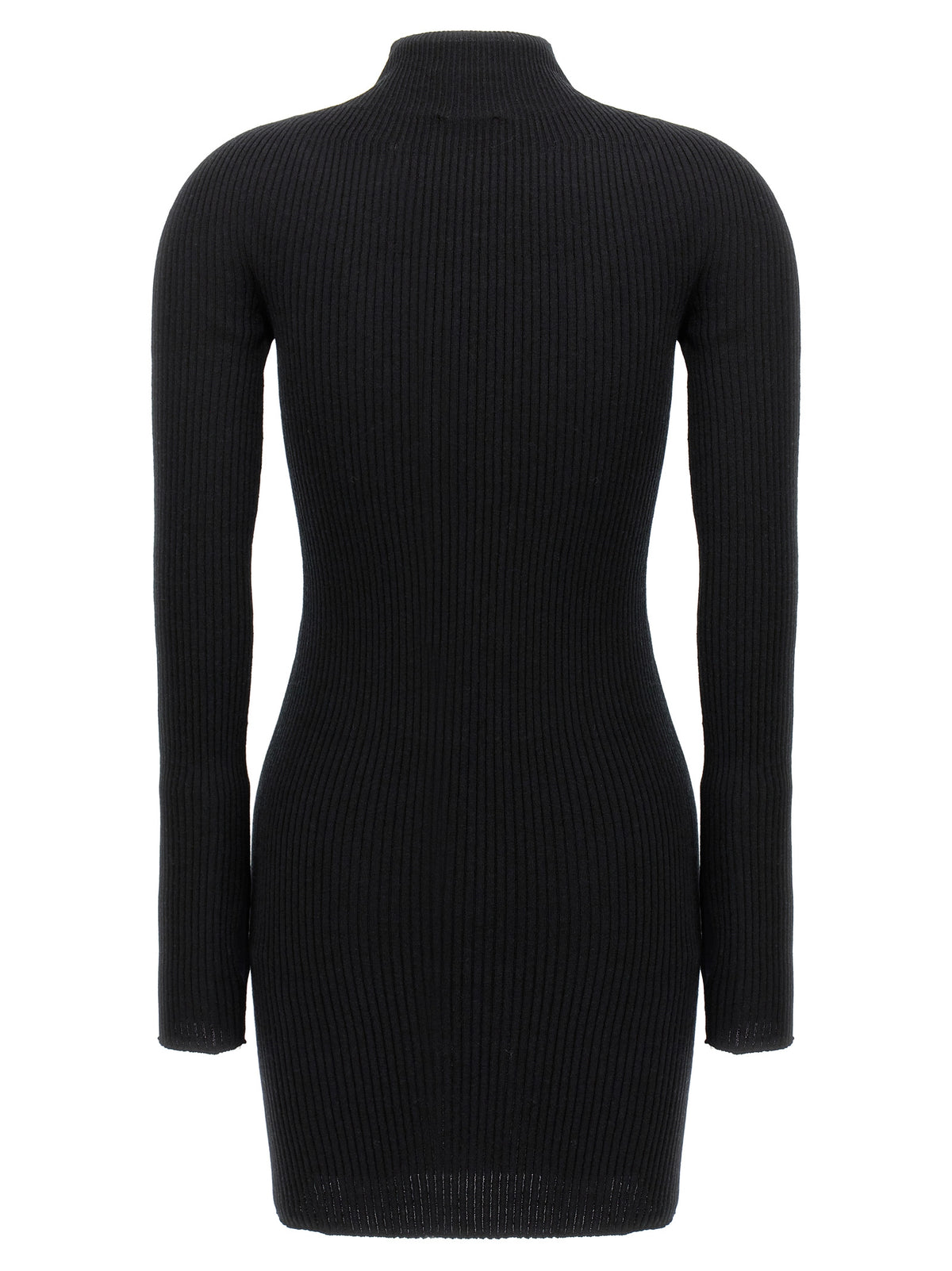 Courrèges Black Cotton Short Dress