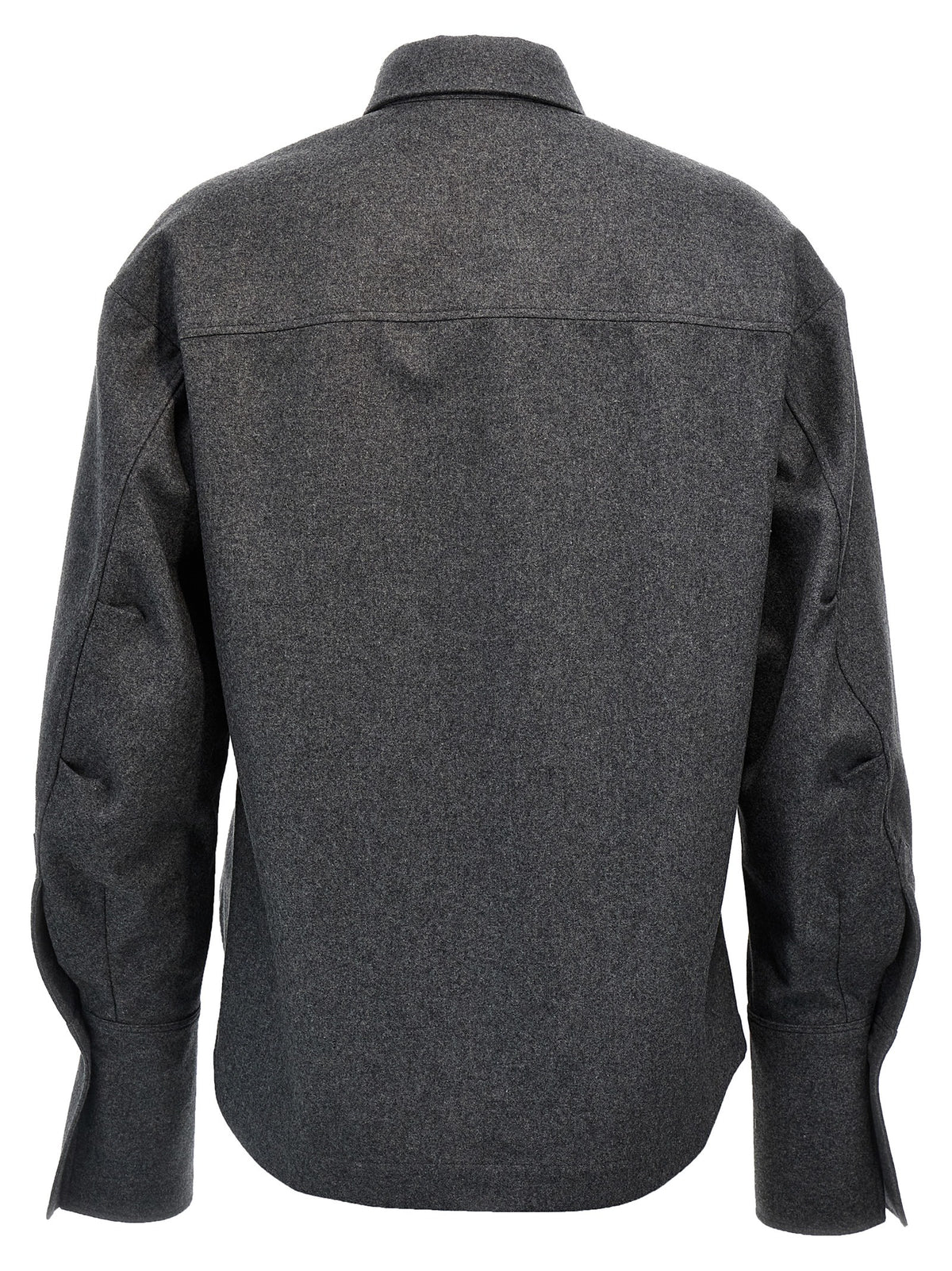 The Attico Gray Wool Blouse