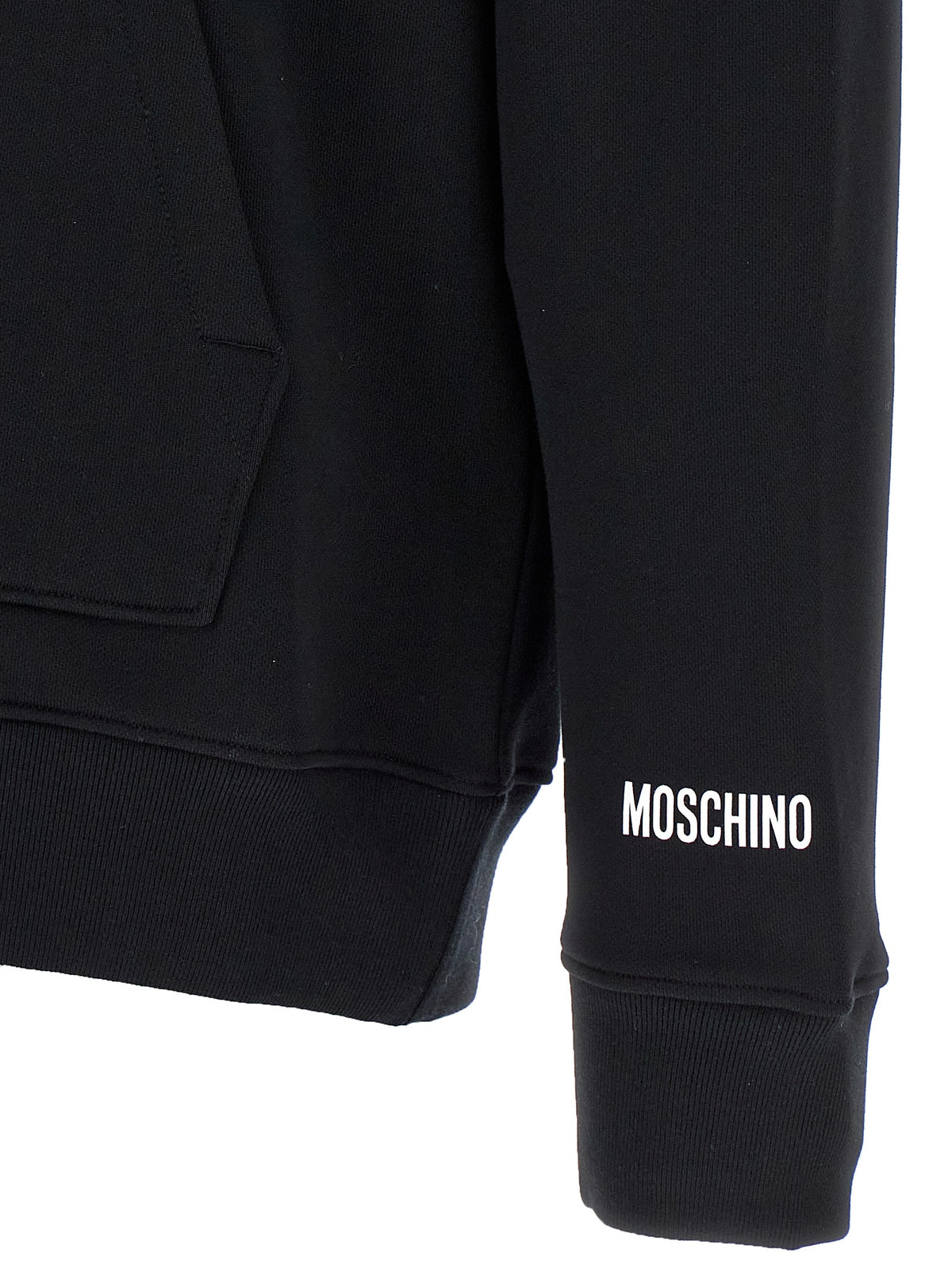 Moschino Black Cotton Hoodie