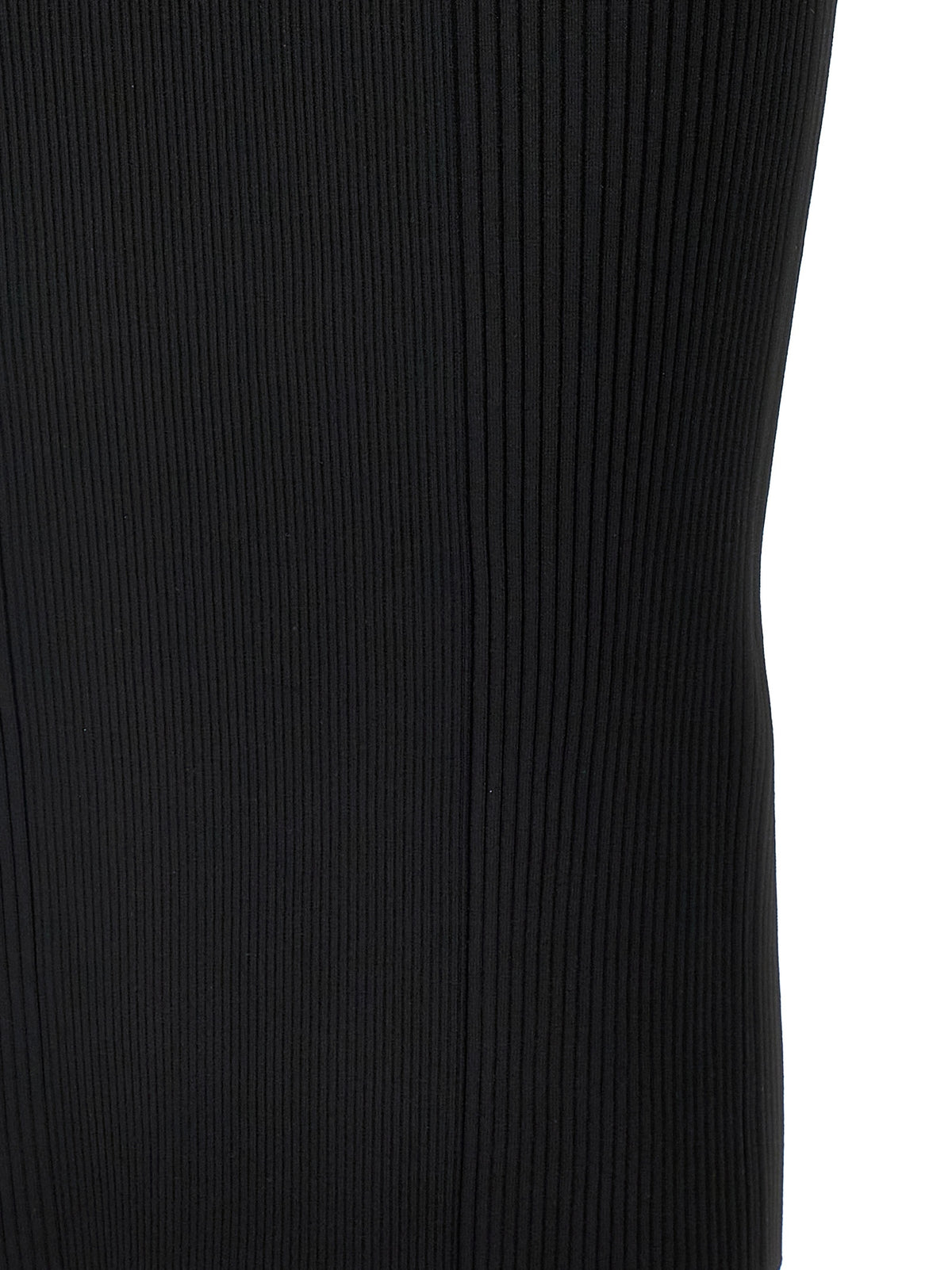 Alexander McQueen Black Viscose Midi Dress