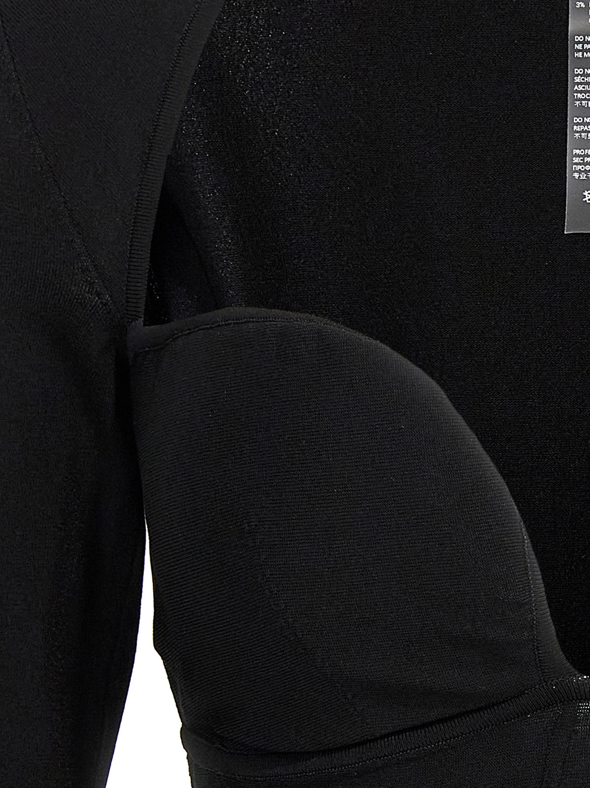 Nensi Dojaka Black Viscose Tank Tops