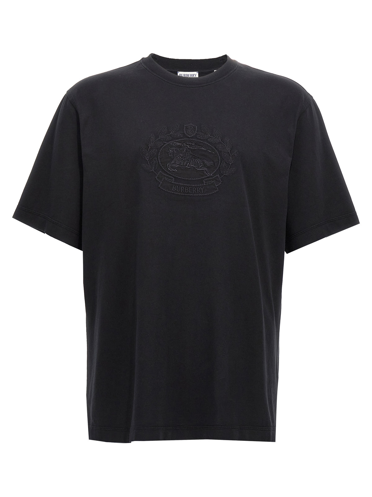 Burberry Black Cotton T-Shirt