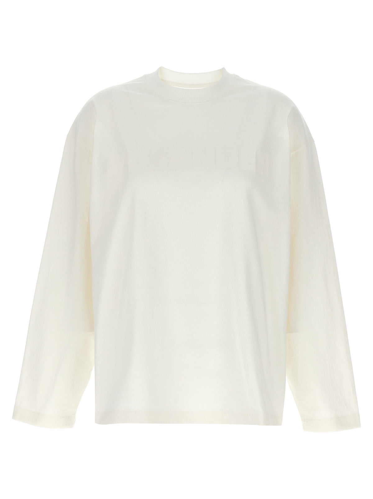 Jil Sander White Cotton Long Sleeve T-Shirt