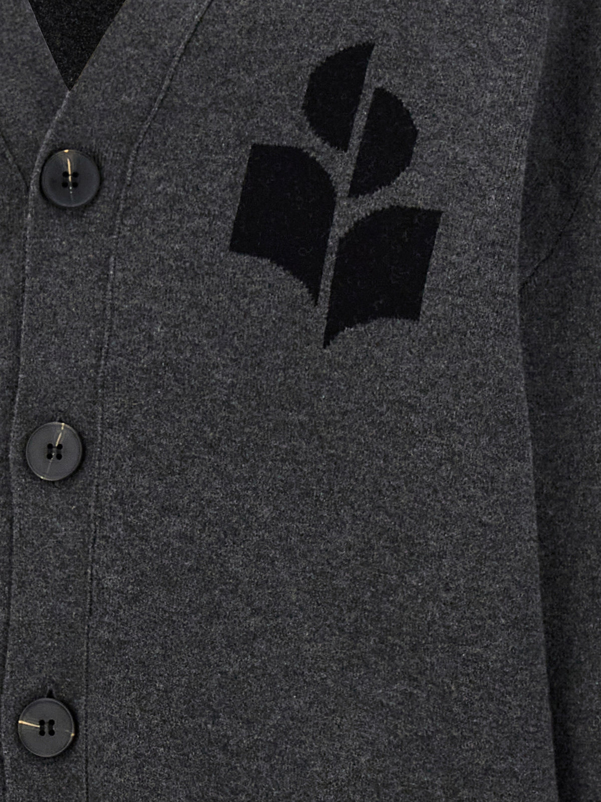 Isabel Marant Gray Cotton Cardigan