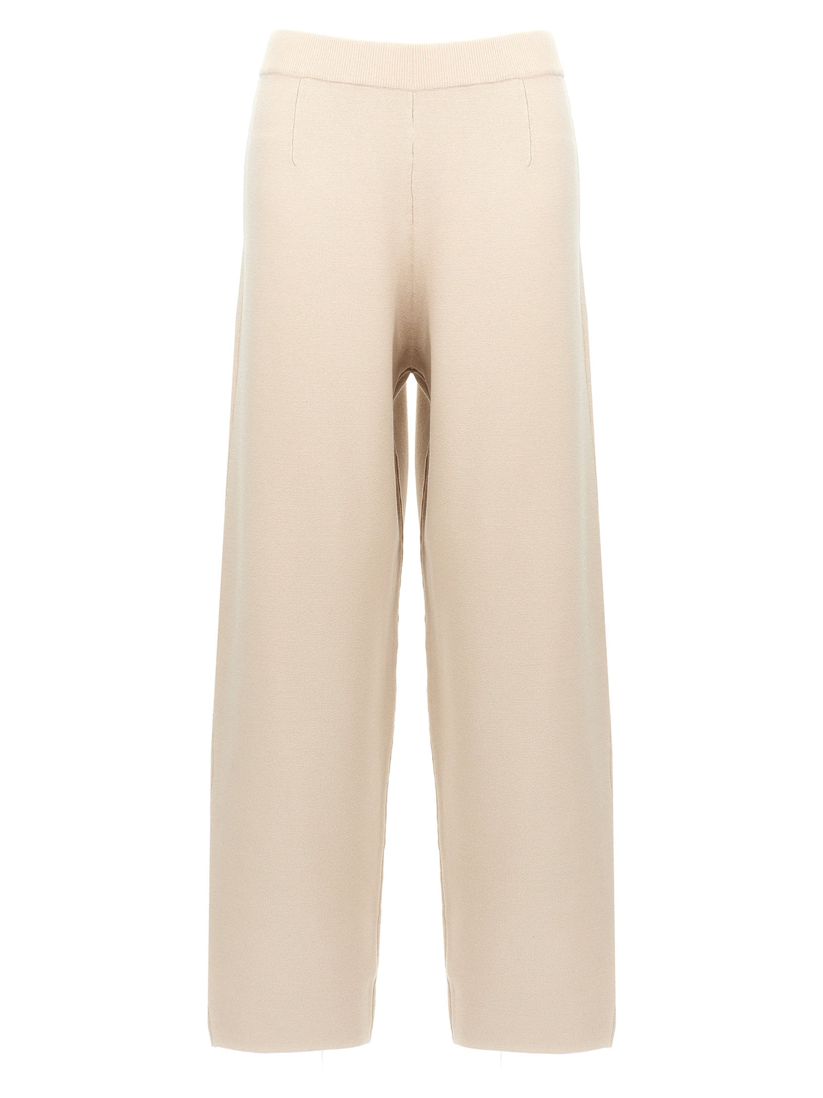 Max Mara Beige Viscose Casual Pants