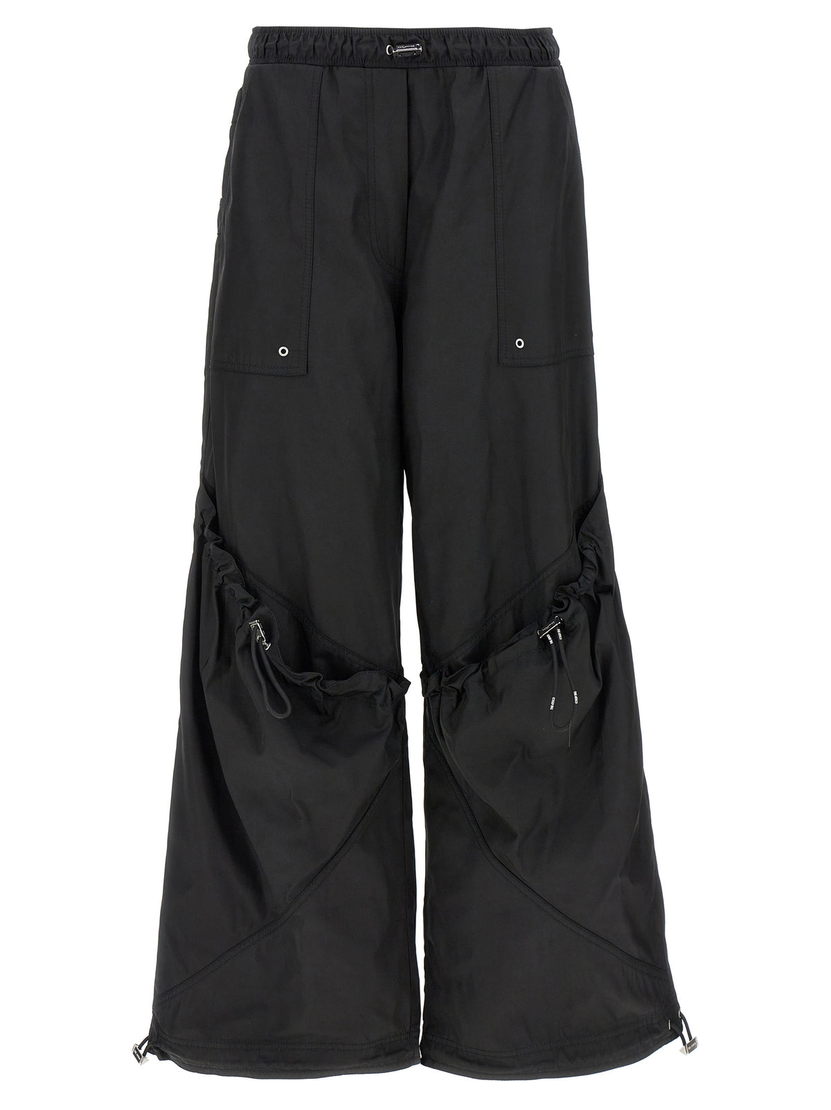 The Attico Black Polyester Casual Pants