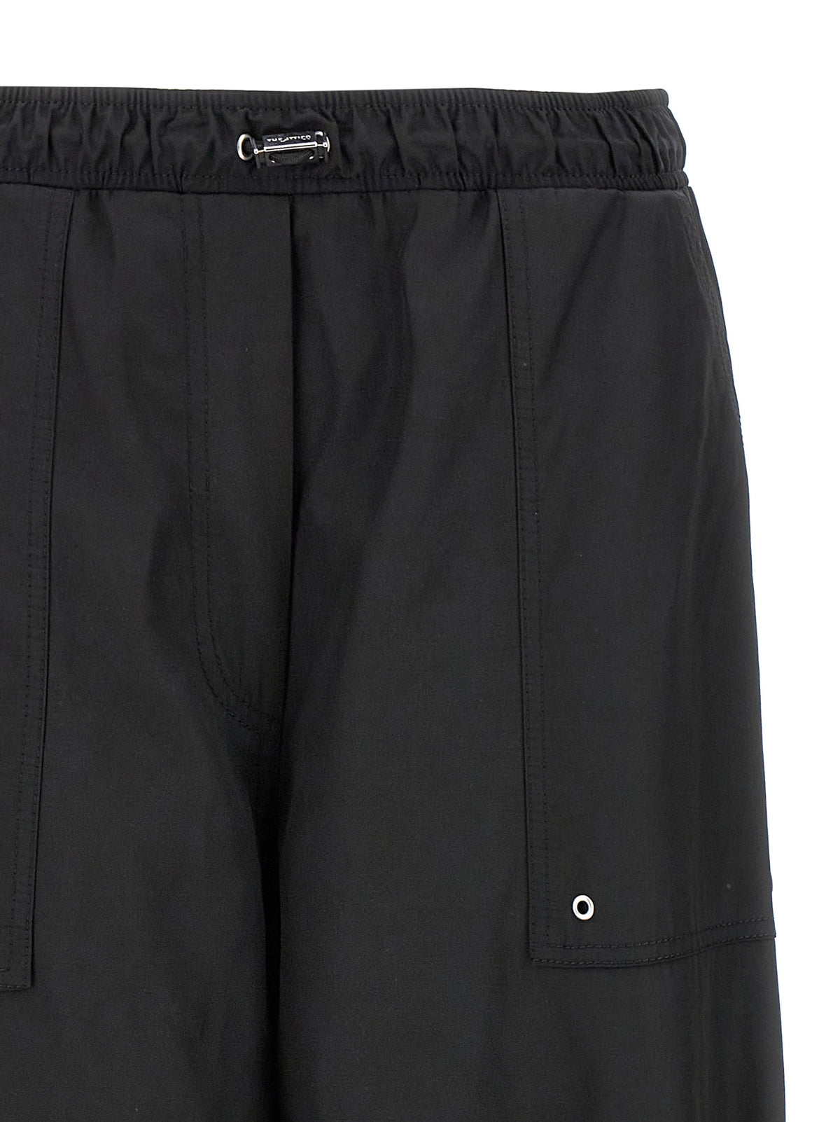 The Attico Black Polyester Casual Pants