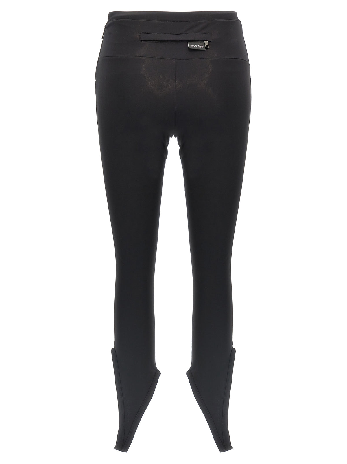 Courrèges Black Polyamide Leggings