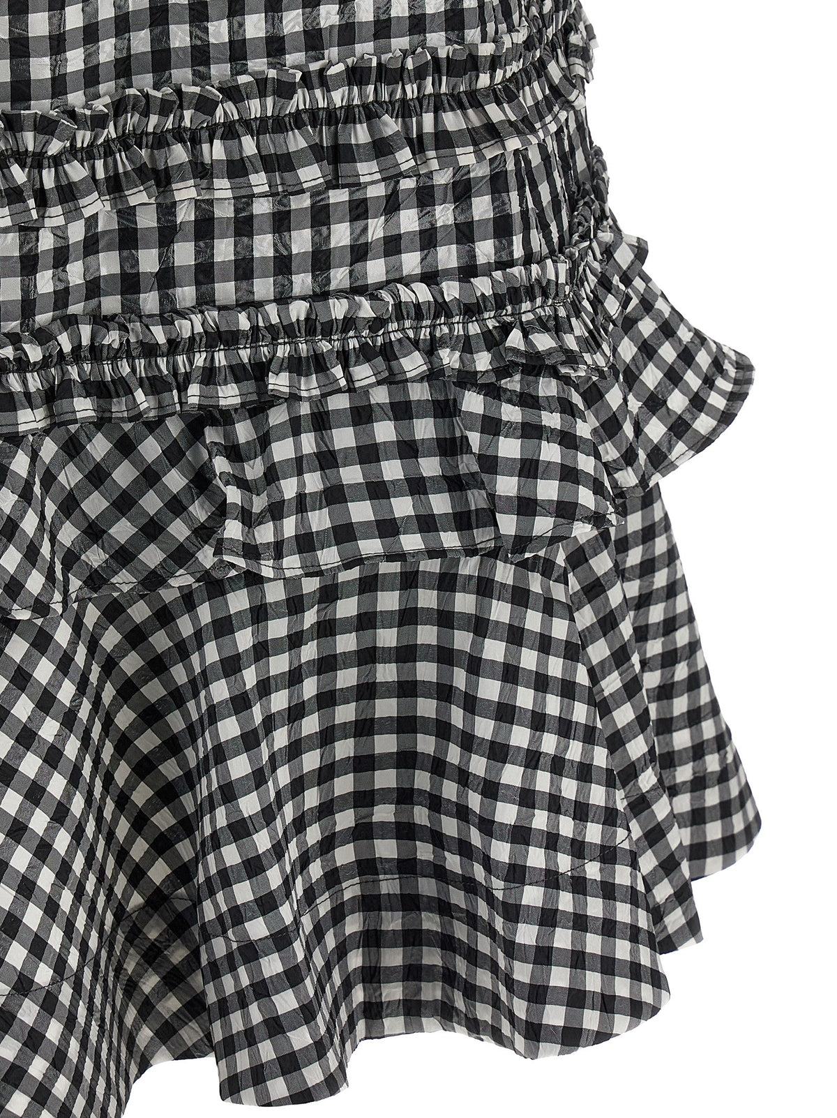 Ganni Bicolor Polyester Short Dress