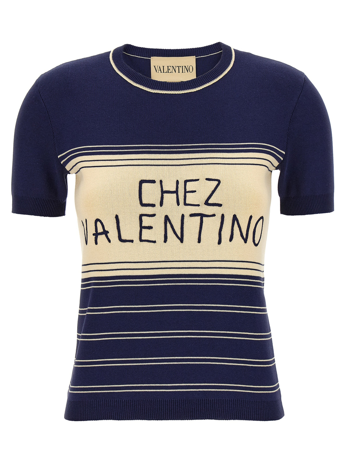 Valentino Garavani Blue Cotton T-Shirt