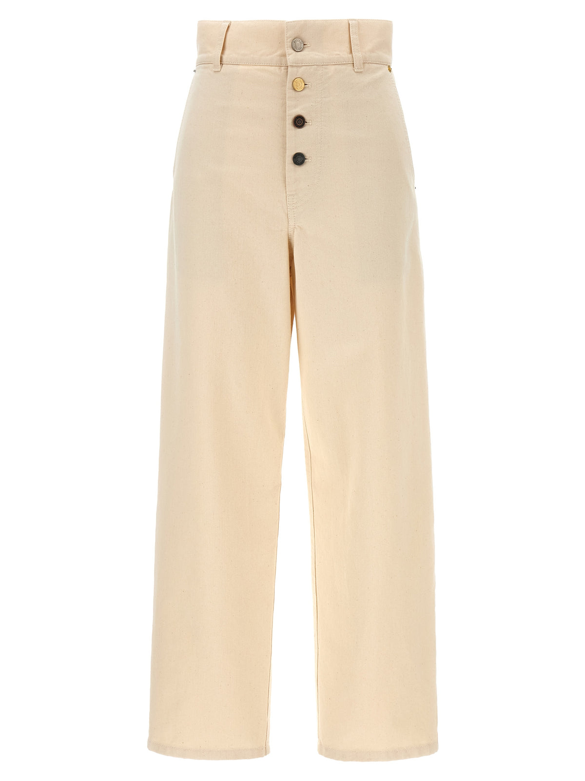 Moschino Beige Cotton Casual Pants