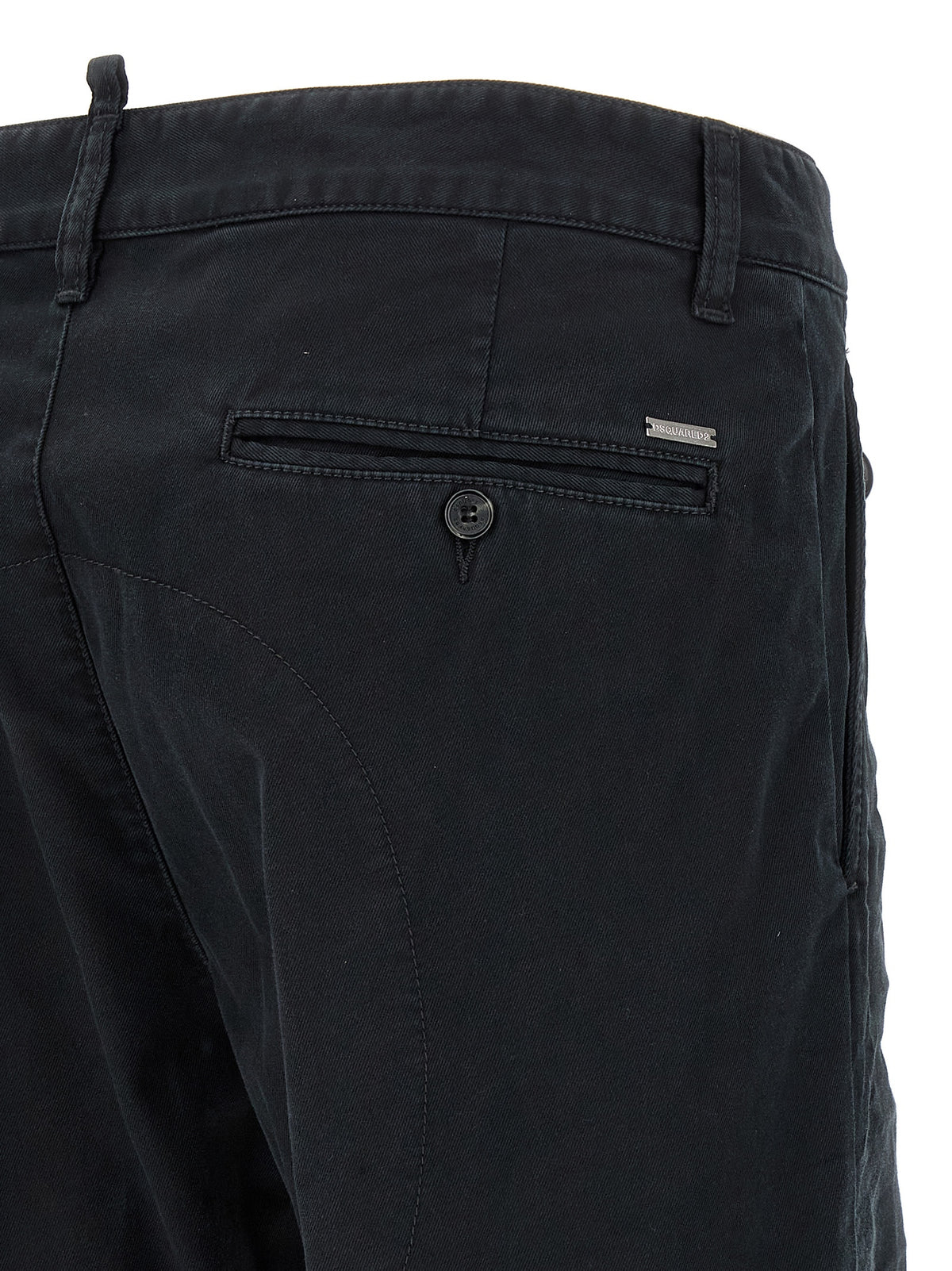 Dsquared² Black Cotton Chino Pants