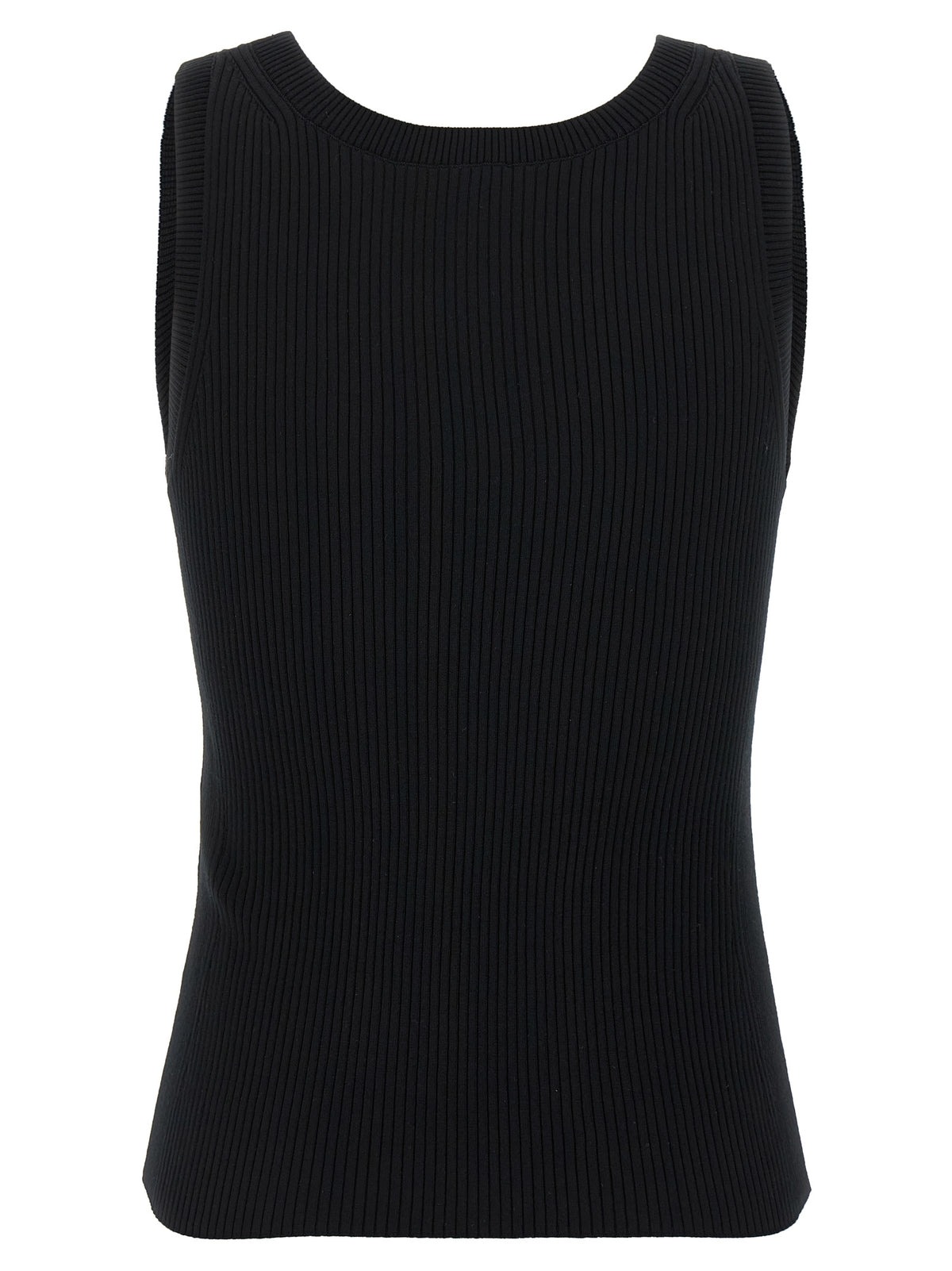 Kenzo Black Viscose Sleeveles T-Shirt