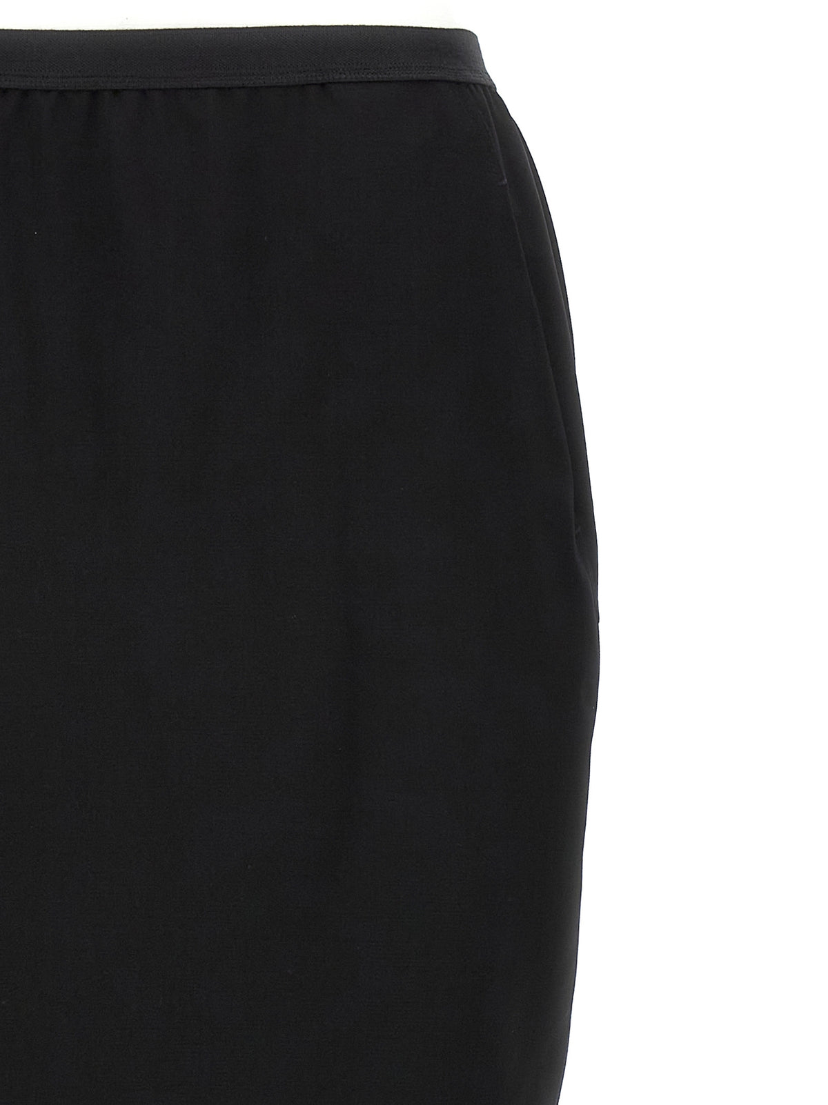 Rick Owens Black Wool Mini Skirt