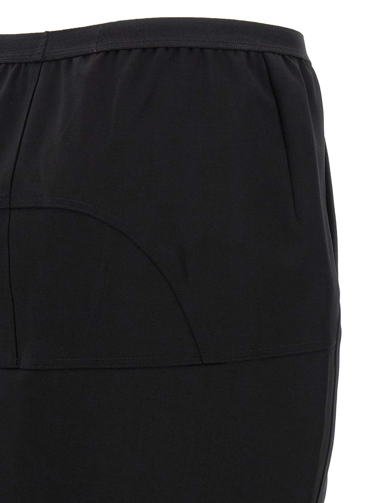 Rick Owens Black Wool Mini Skirt