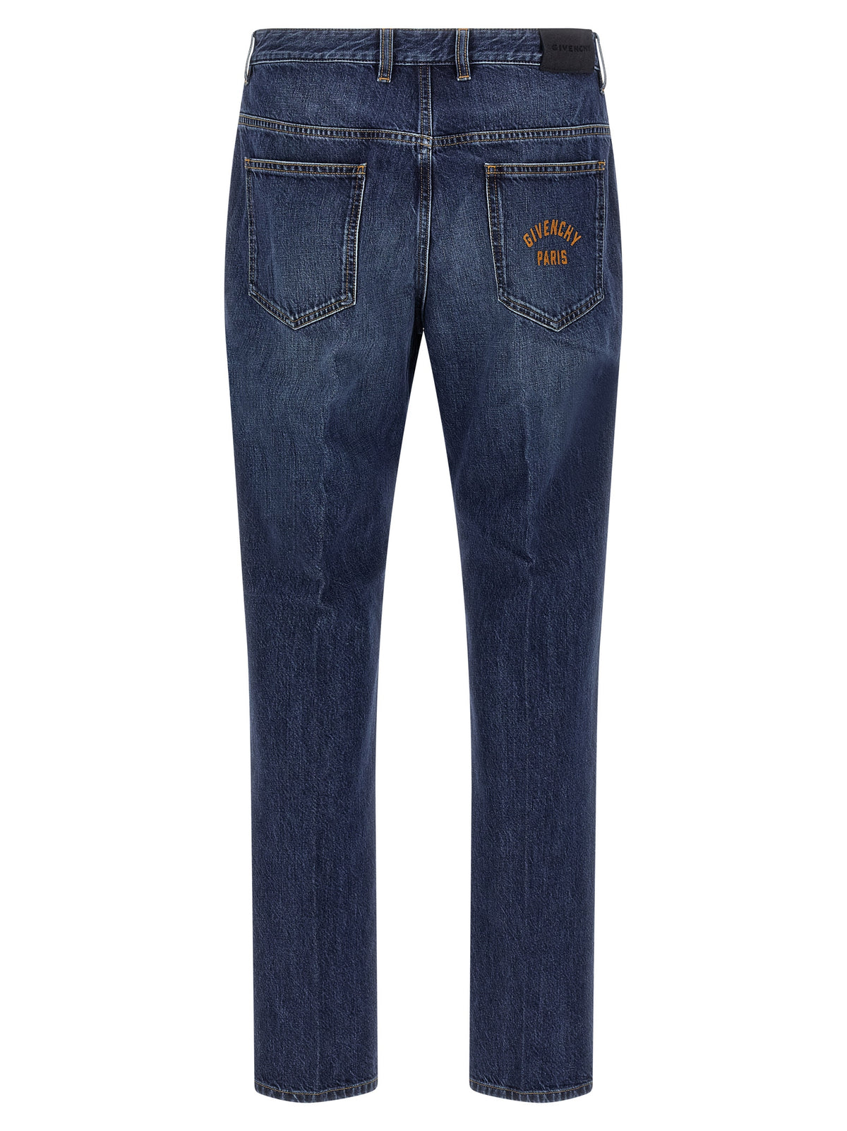 Givenchy Blue Cotton Straight-Leg Jeans