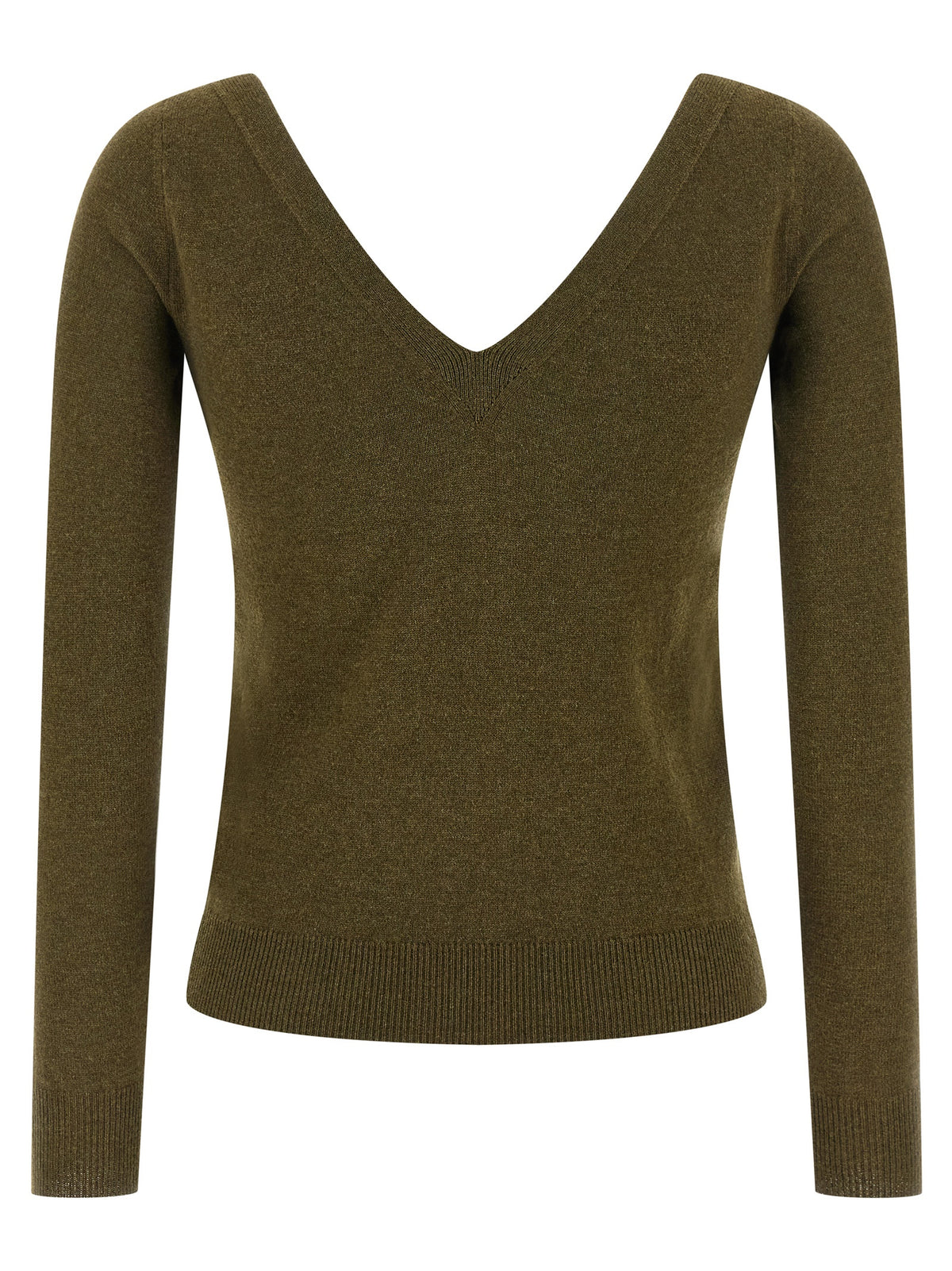 Saint Laurent Bicolor Cashmere Cardigan