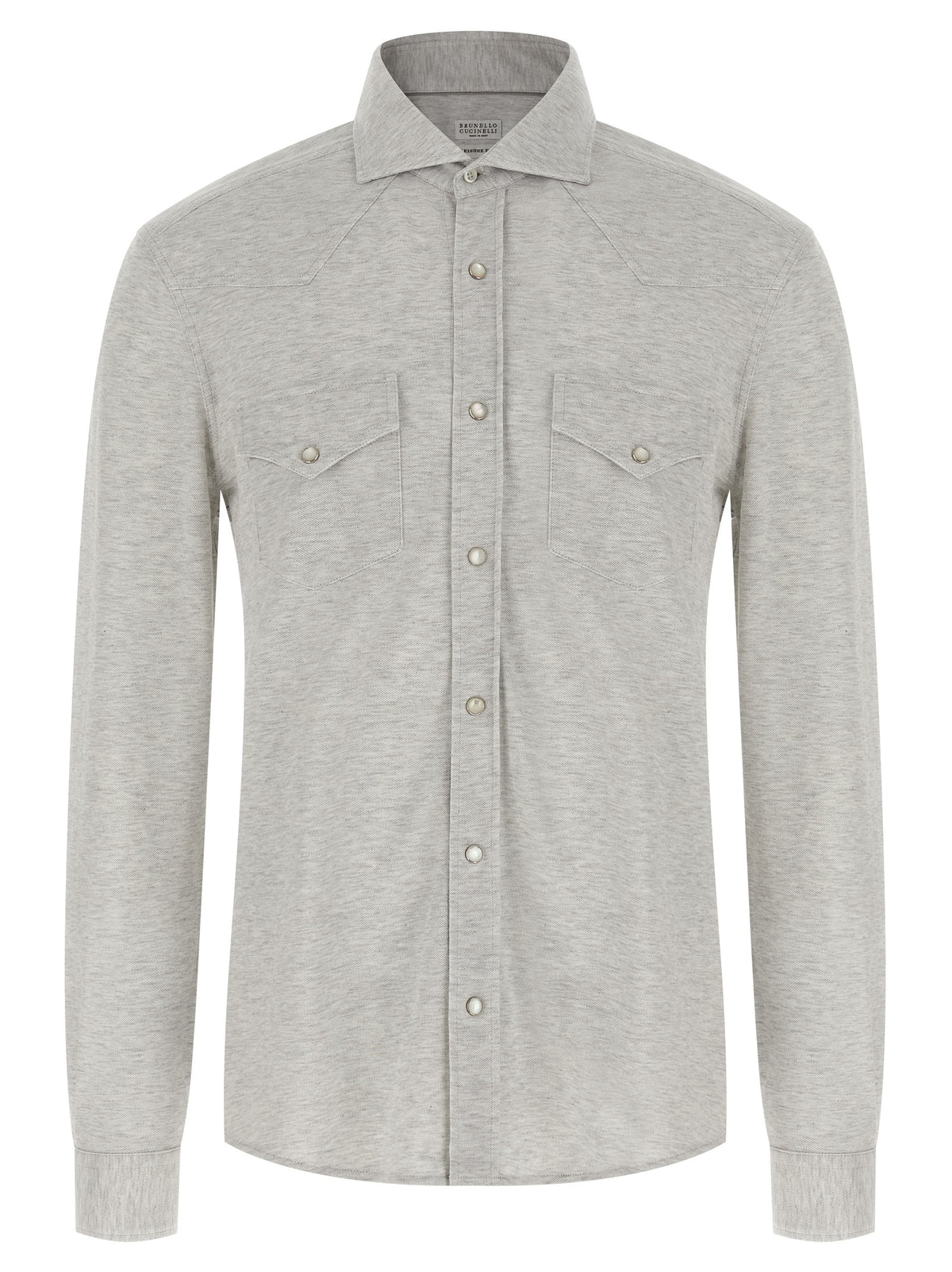 Brunello Cucinelli Gray Cotton Blouse