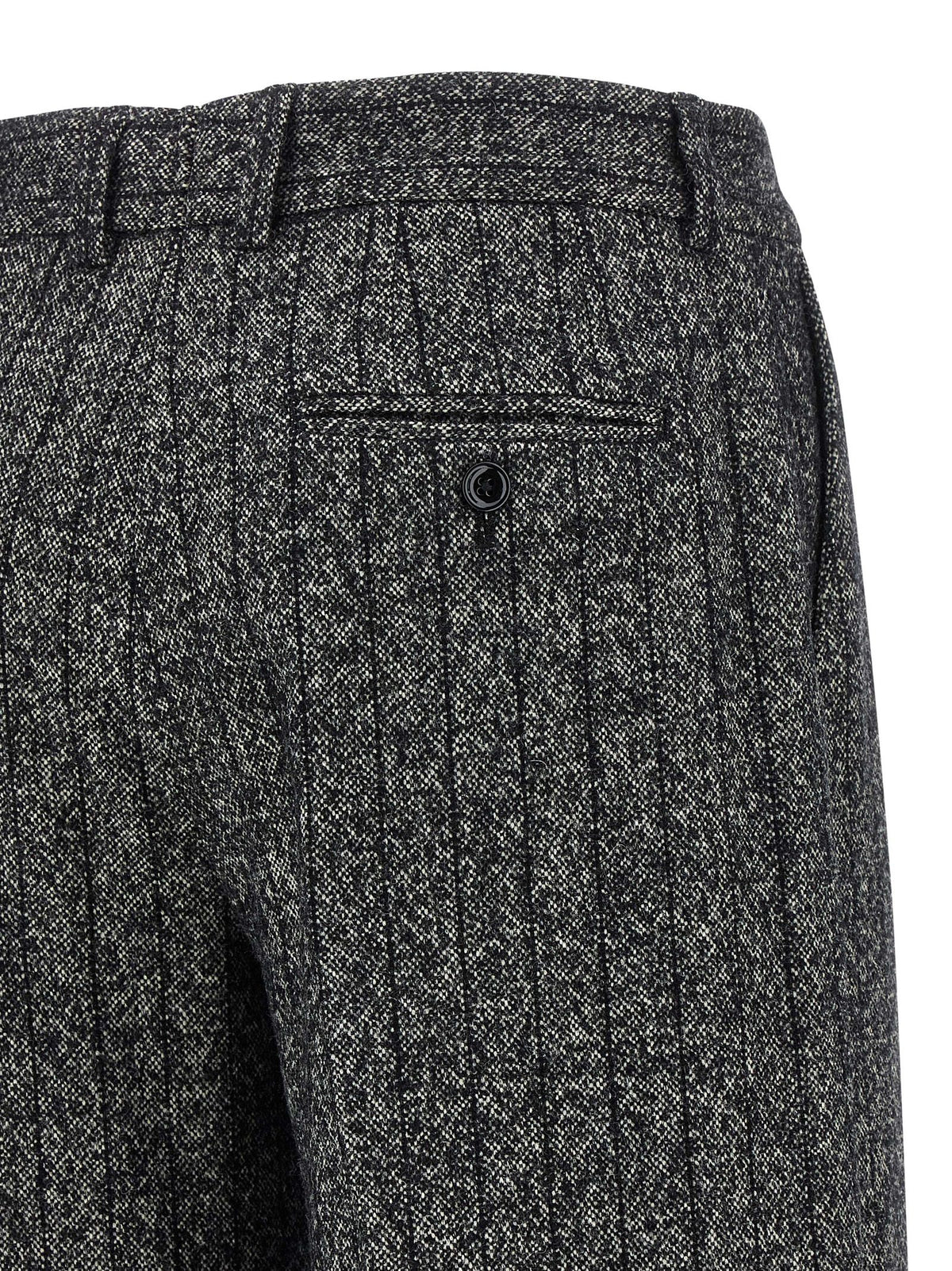 Dolce & Gabbana Bicolor Virgin Wool Casual Pants