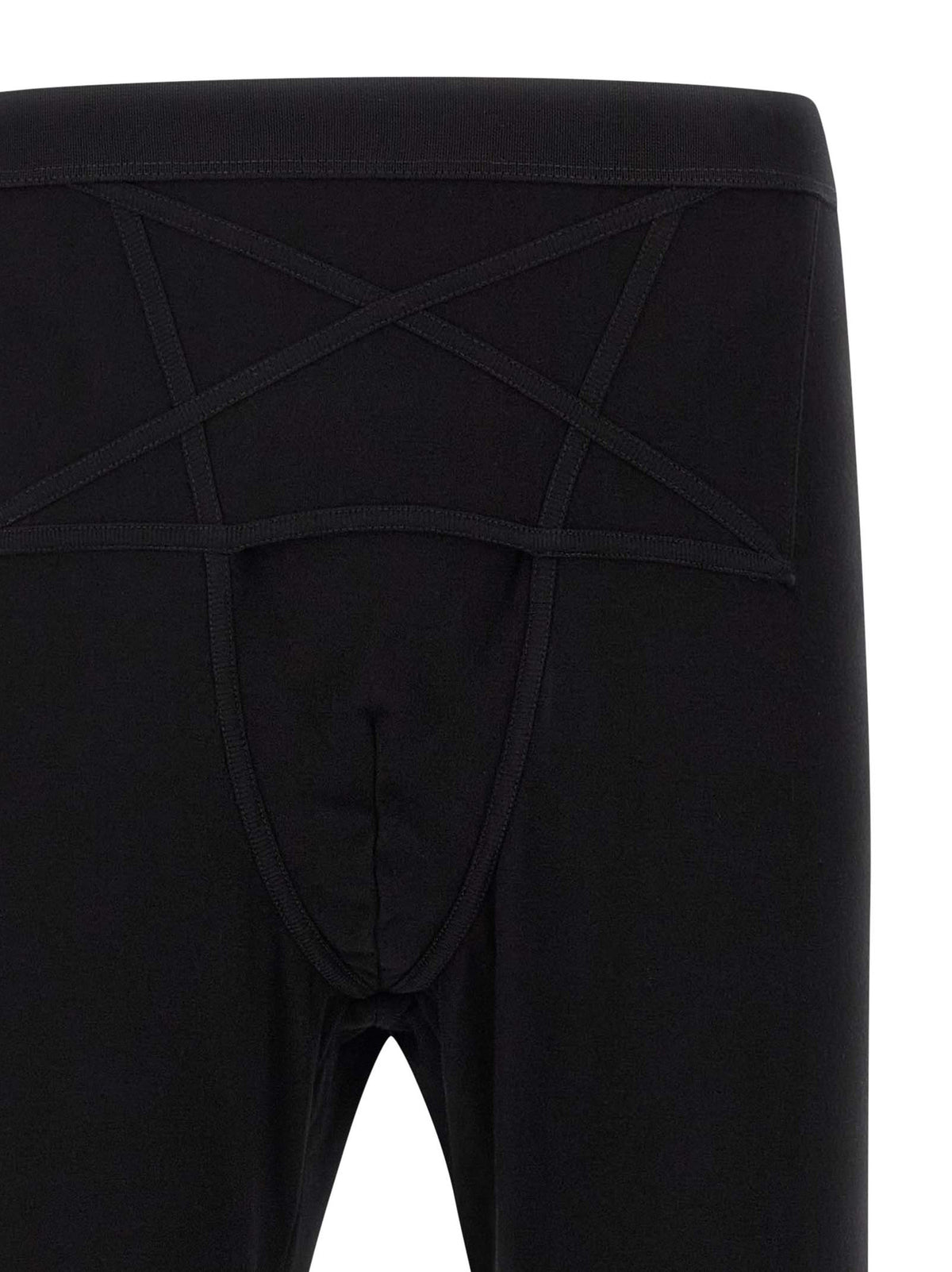 Rick Owens Black Wool Leggings