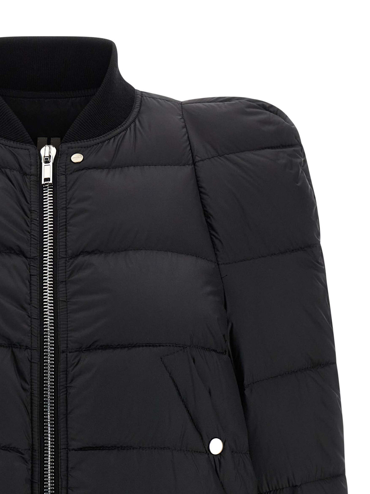 Rick Owens Black Nylon Bomber