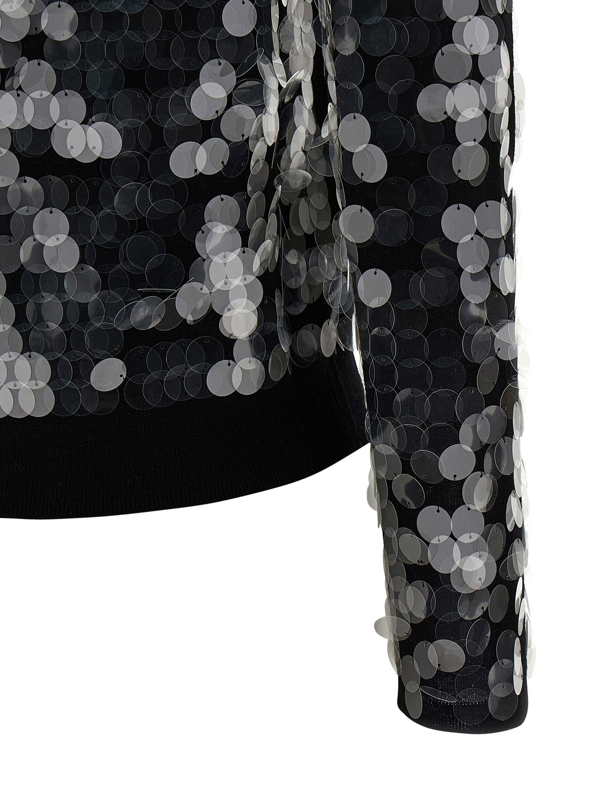 Max Mara Black Virgin Wool Cardigan
