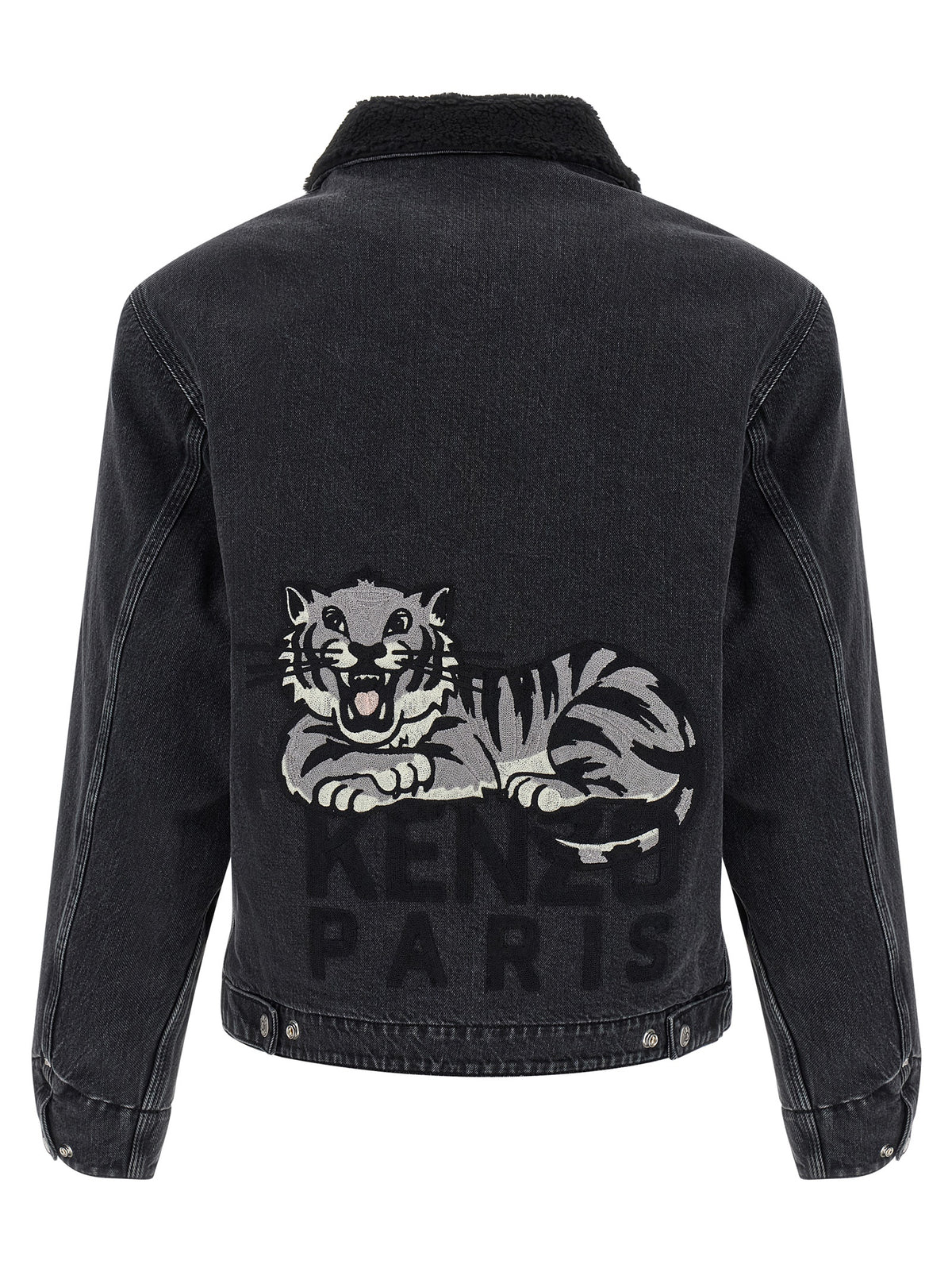 Kenzo Black Cotton Denim Jacket