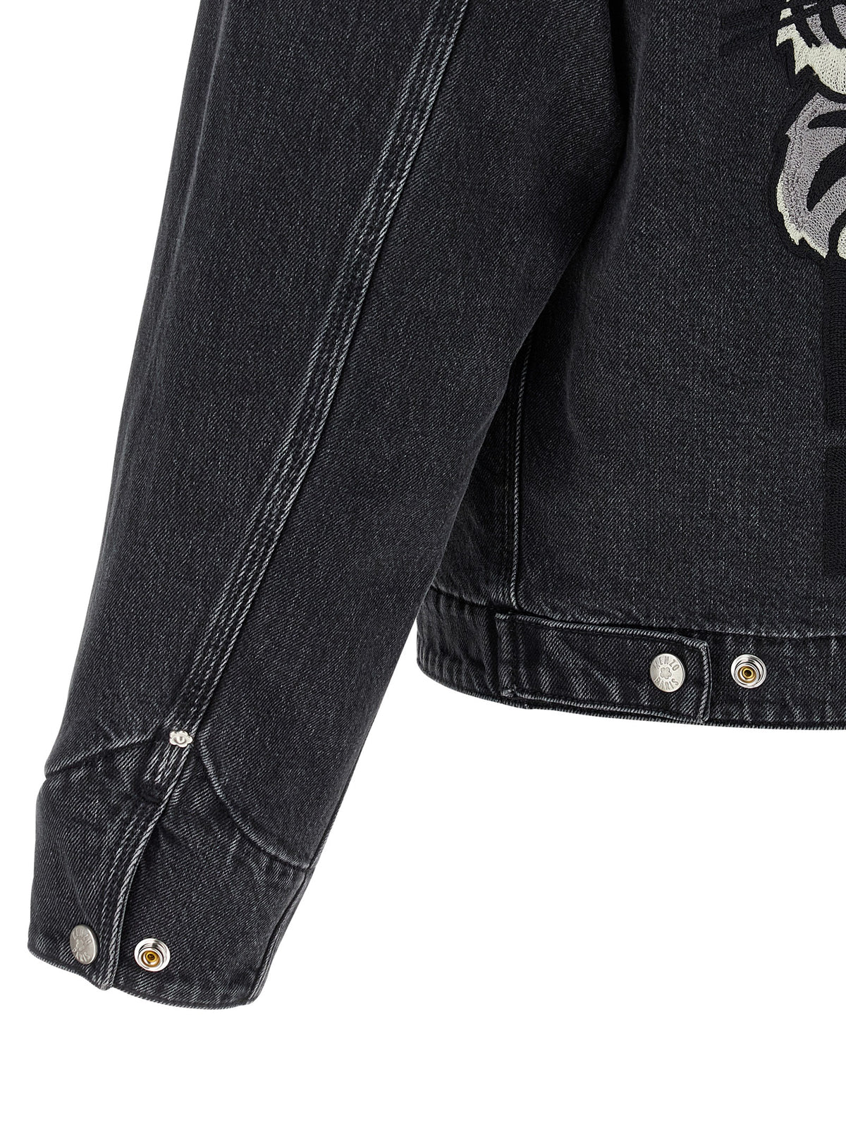 Kenzo Black Cotton Denim Jacket