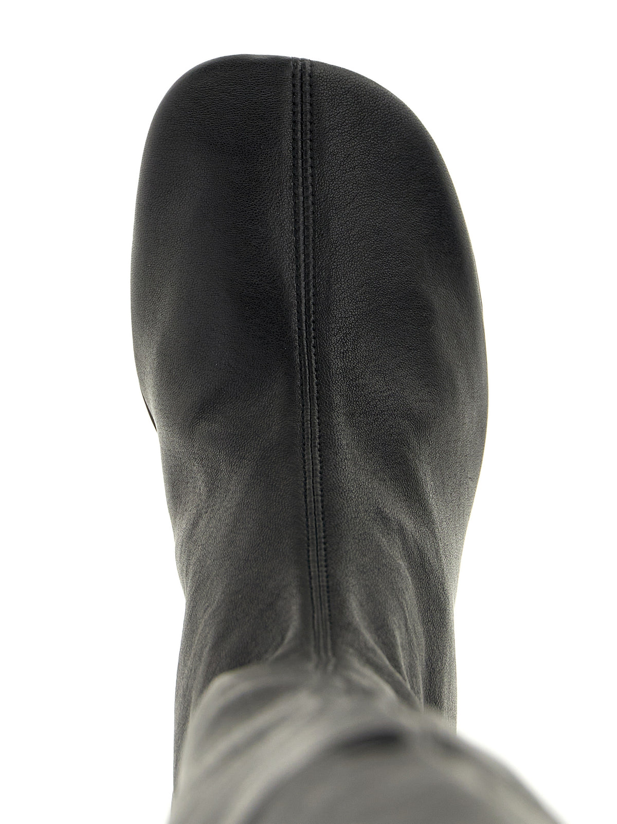 Jil Sander Black Leather Over The Knee