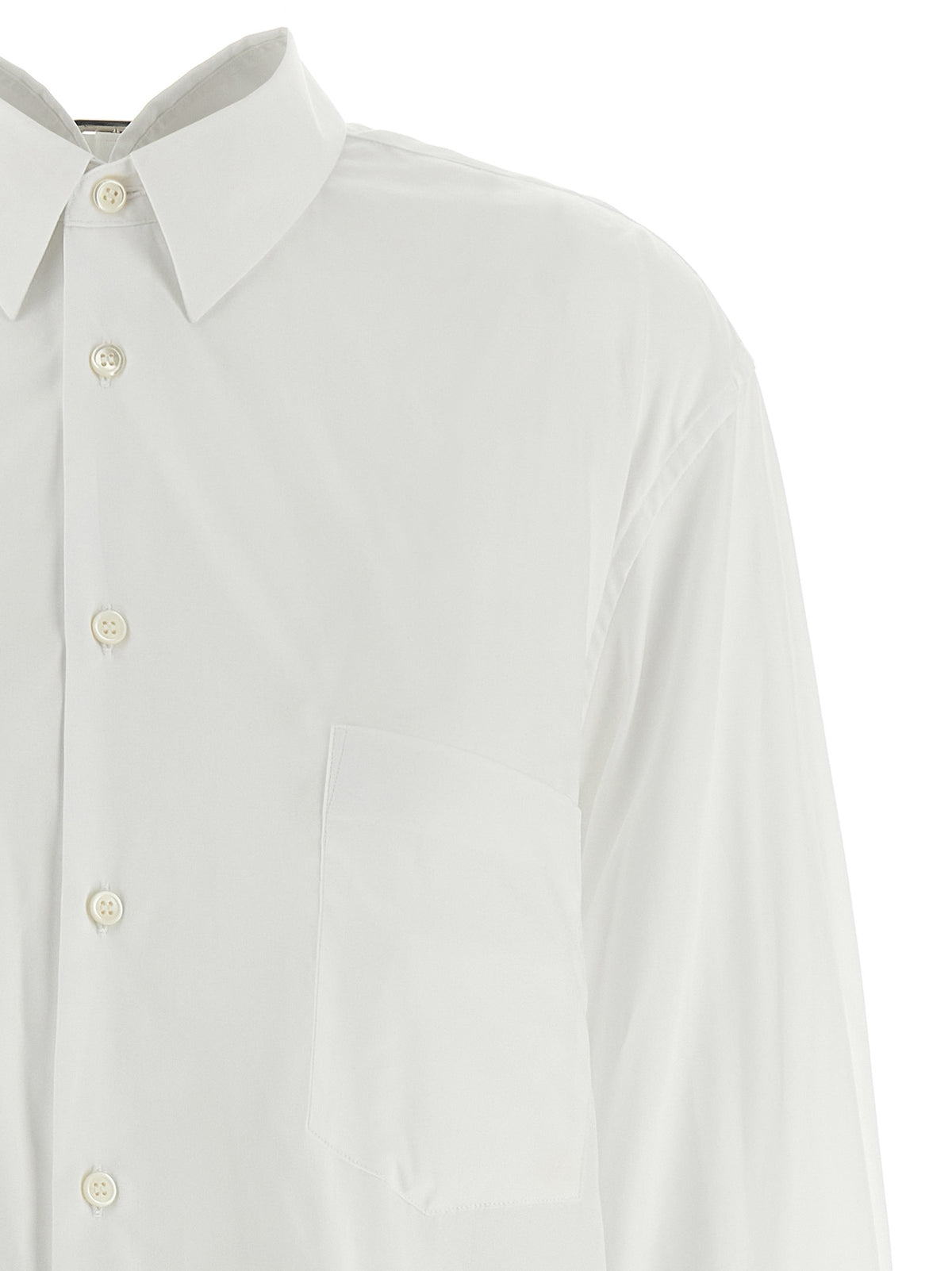 Comme Des Garçons White Cotton Blouse