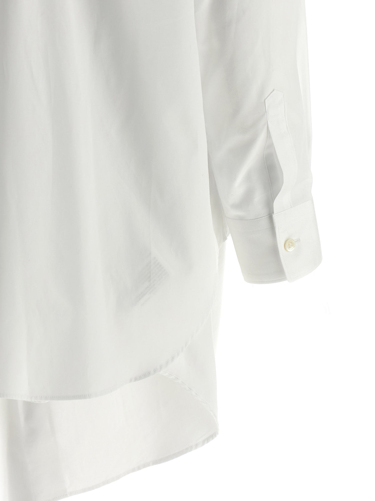 Comme Des Garçons White Cotton Blouse