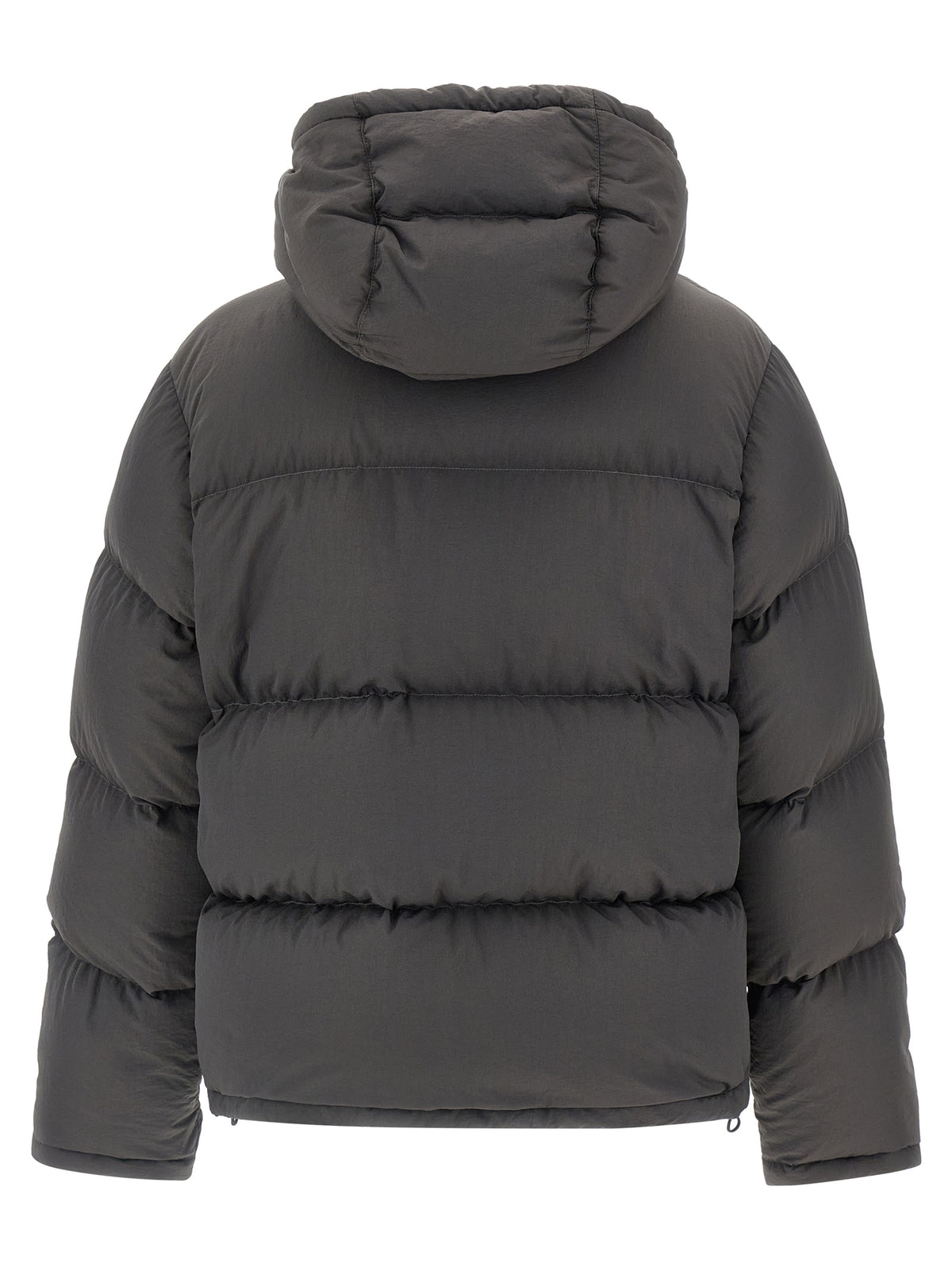 Dolce & Gabbana Gray Polyamide Full-Length Jacket