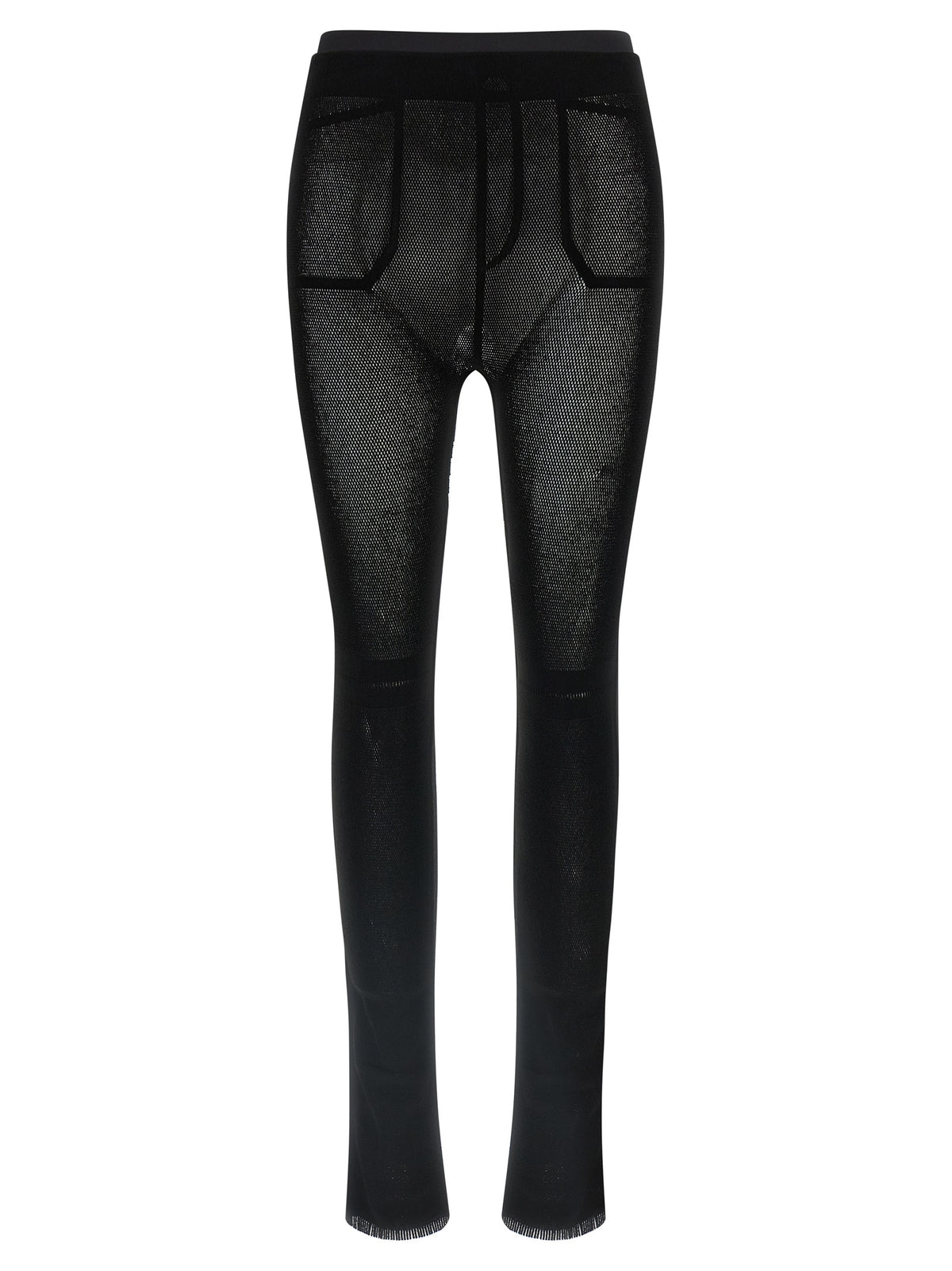 Issey Miyake Black Nylon Leggings