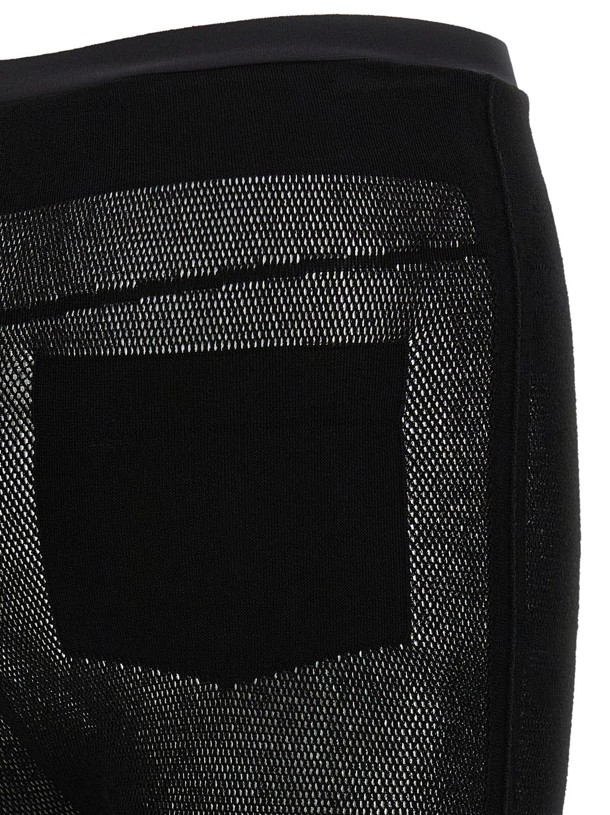 Issey Miyake Black Nylon Leggings