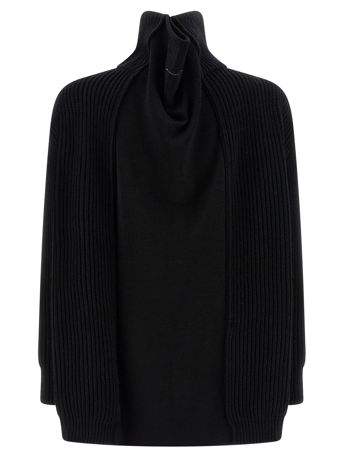MM6 Maison Margiela Black Wool Short Dress