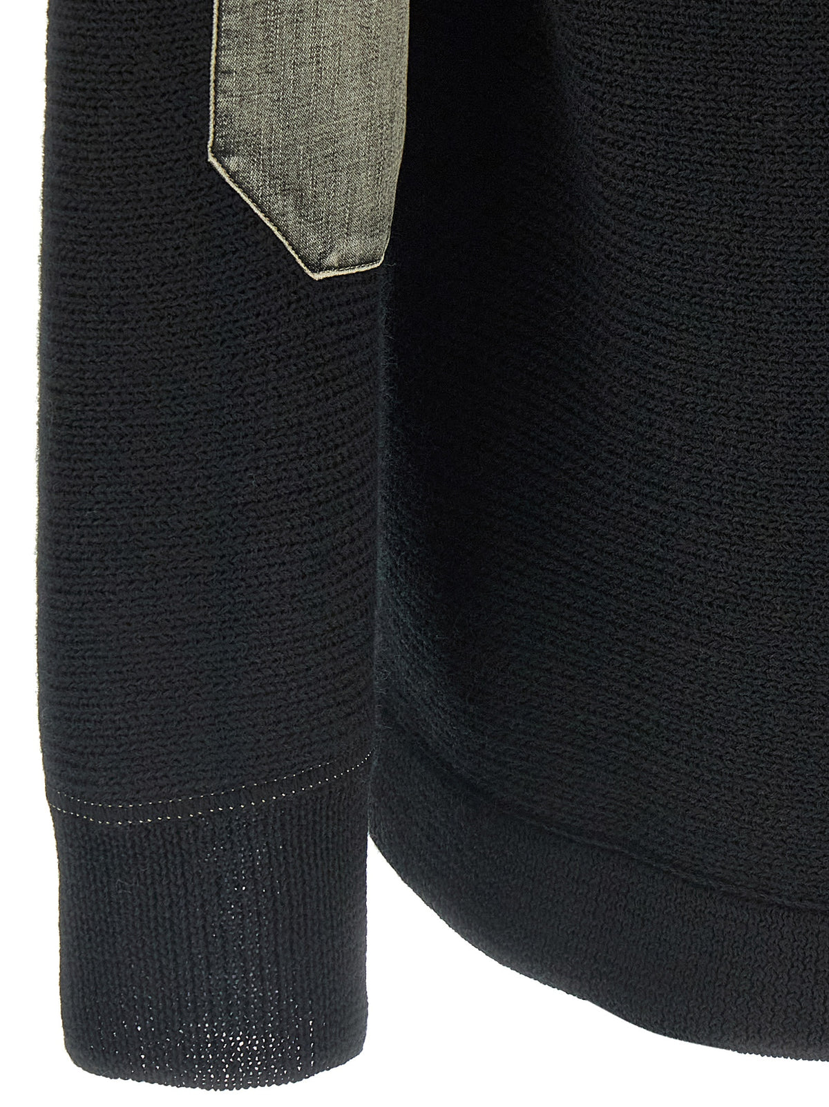 Maison Margiela Black Virgin Wool Cardigan