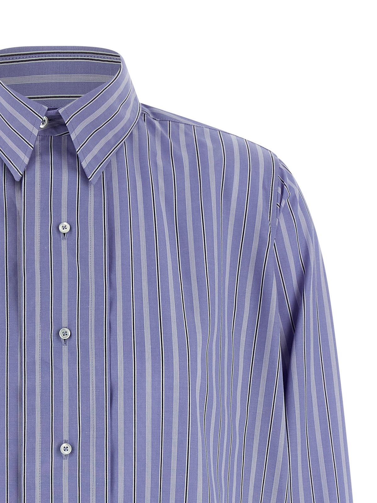 Maison Margiela Blue Cotton Blouse