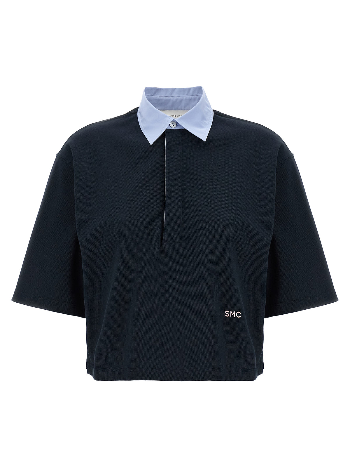 Stella McCartney Blue Cotton Polo Shirt