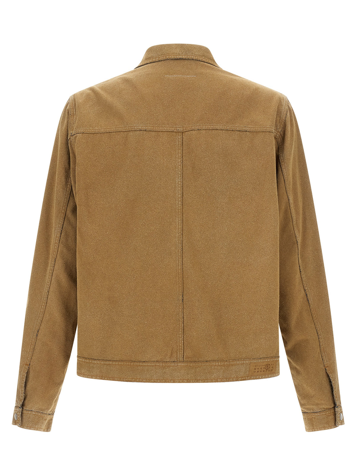 MM6 Maison Margiela Beige Cotton Denim Jacket