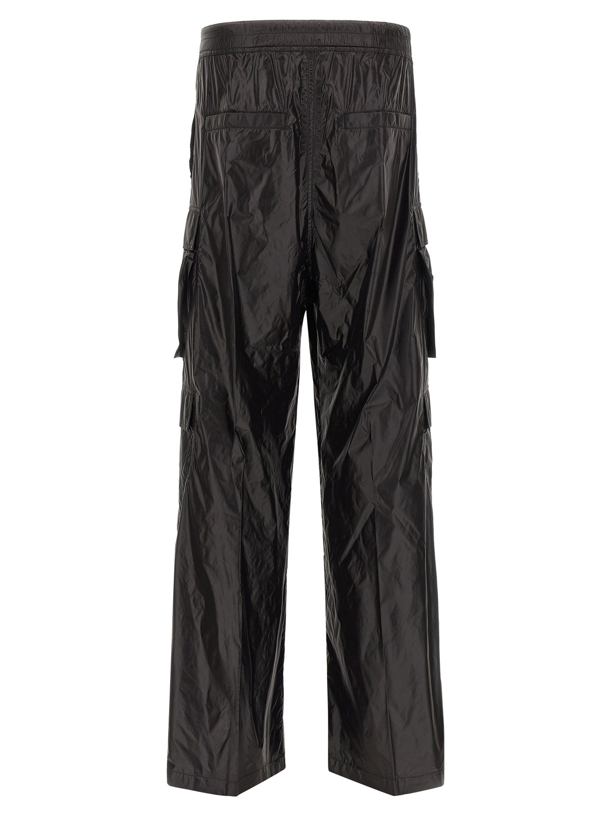 Rick Owens Black Nylon Cargo Pants