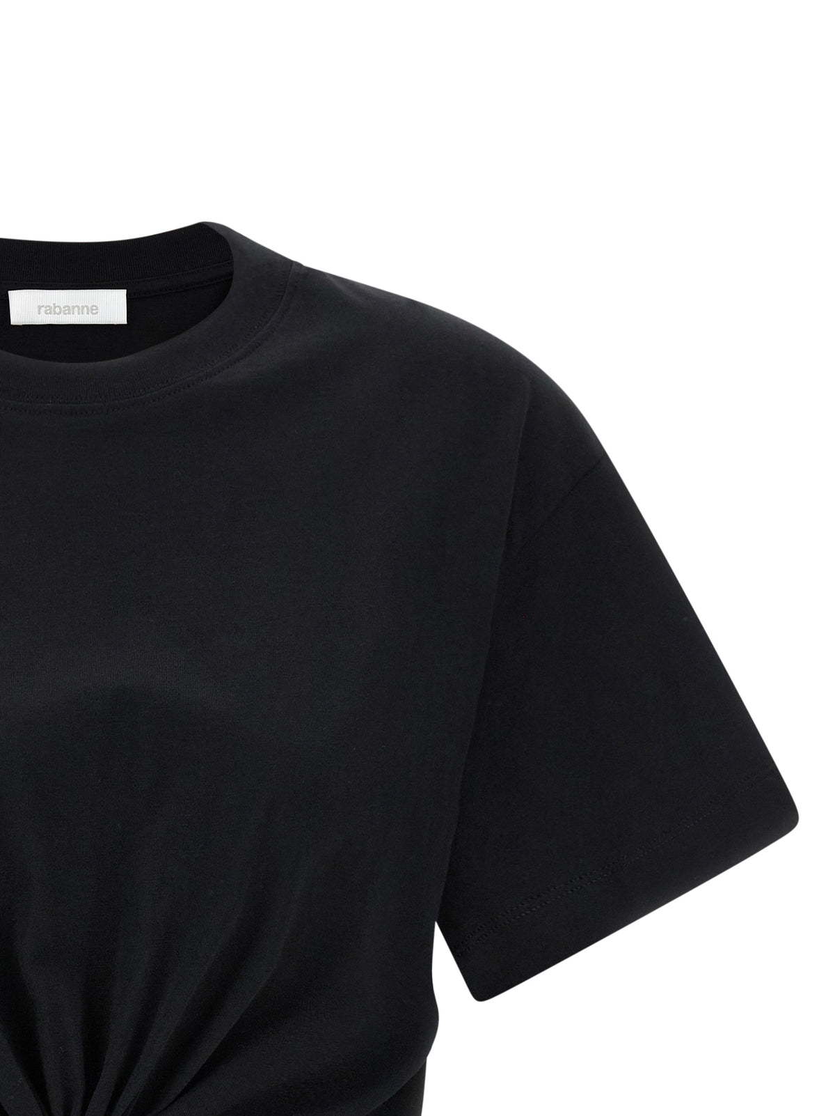 Paco Rabanne Black Cotton T-Shirt