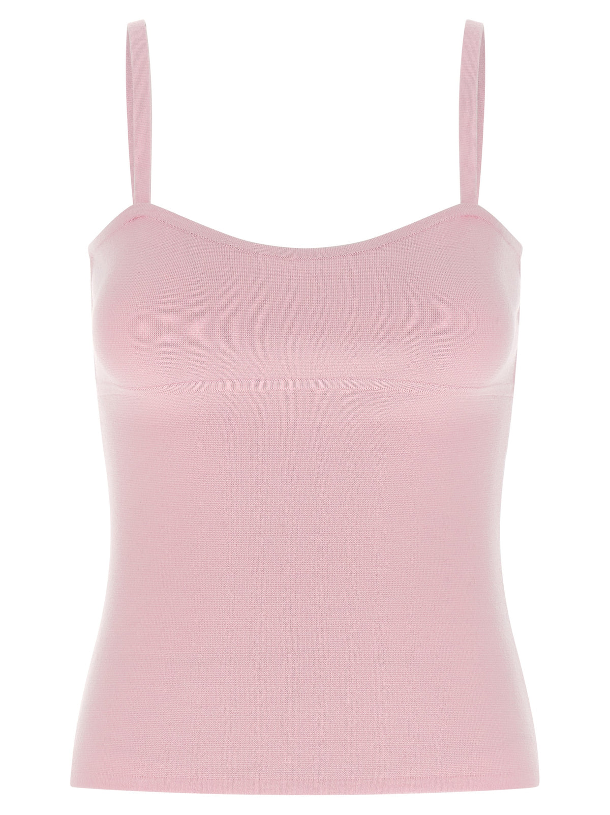Max Mara Multicolor Virgin Wool Sleeveles T-Shirt