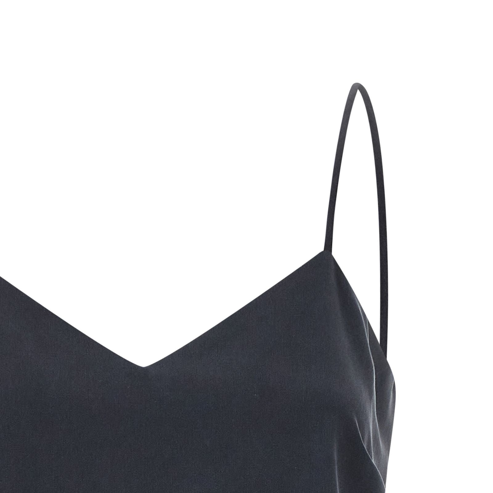 Max Mara Gray Silk Sleeveles T-Shirt