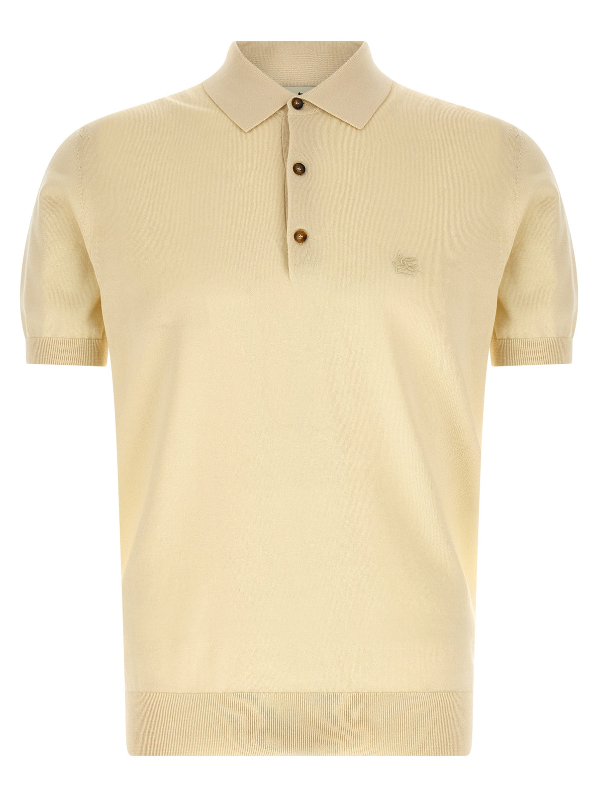 Etro Beige Cotton Polo Shirt