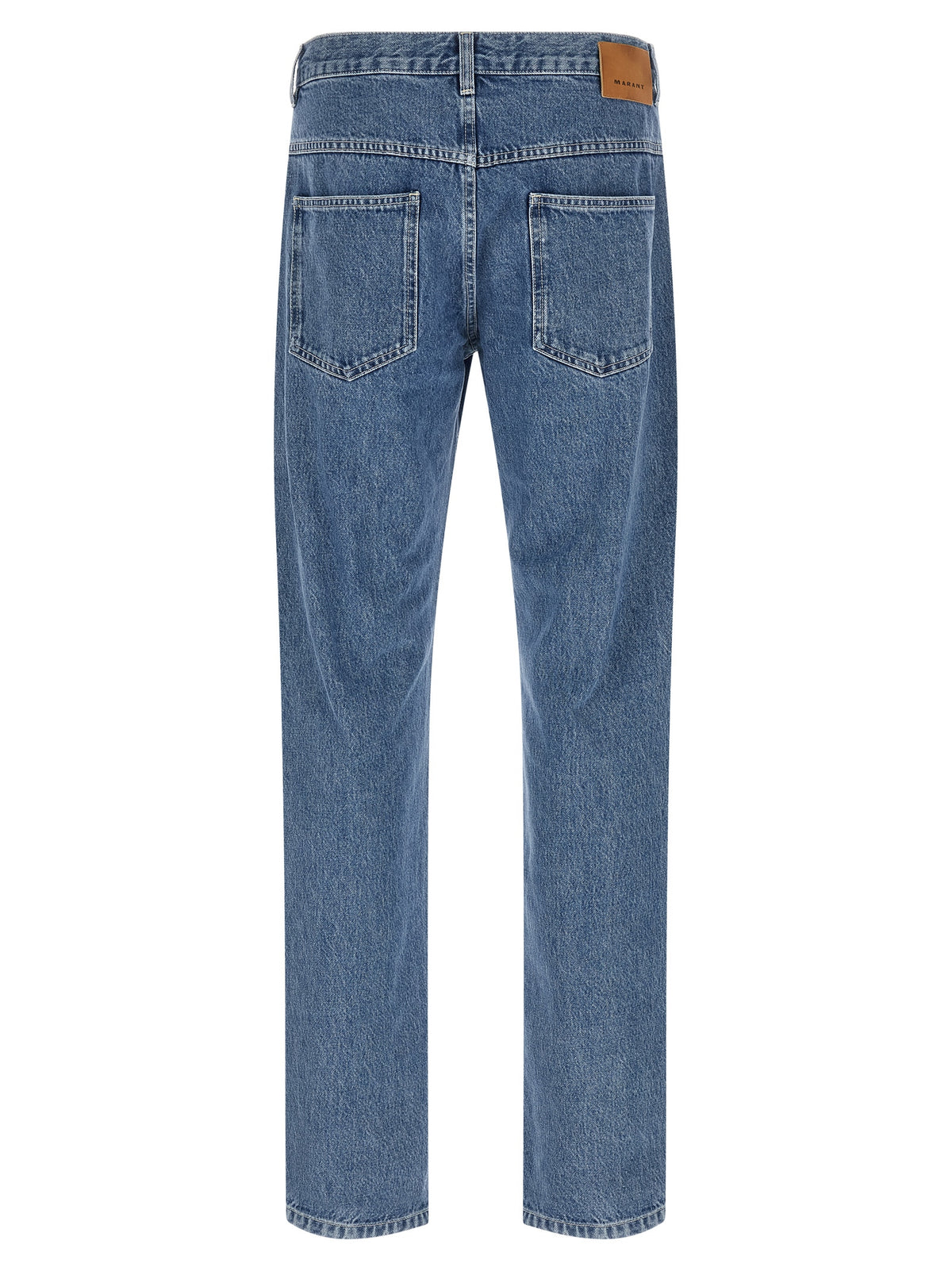 Isabel Marant Blue Cotton Straight-Leg Jeans