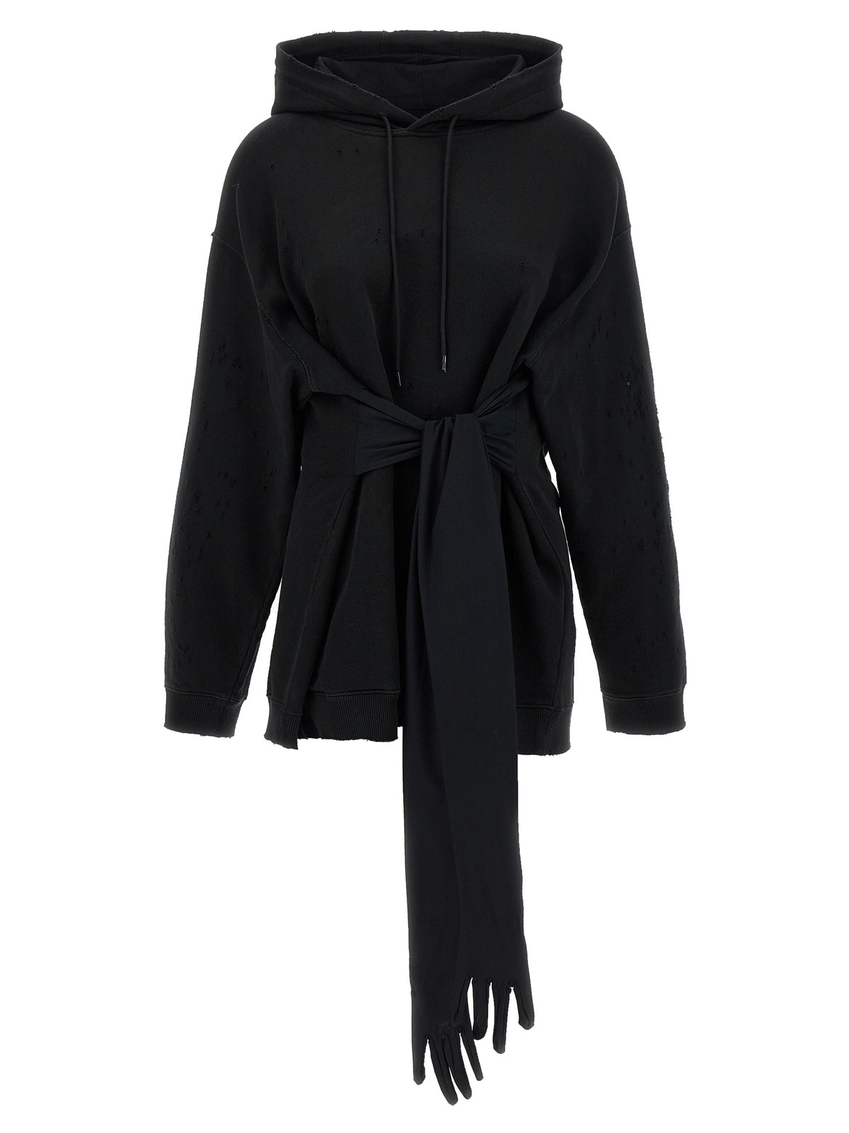MM6 Maison Margiela Black Cotton Short Dress