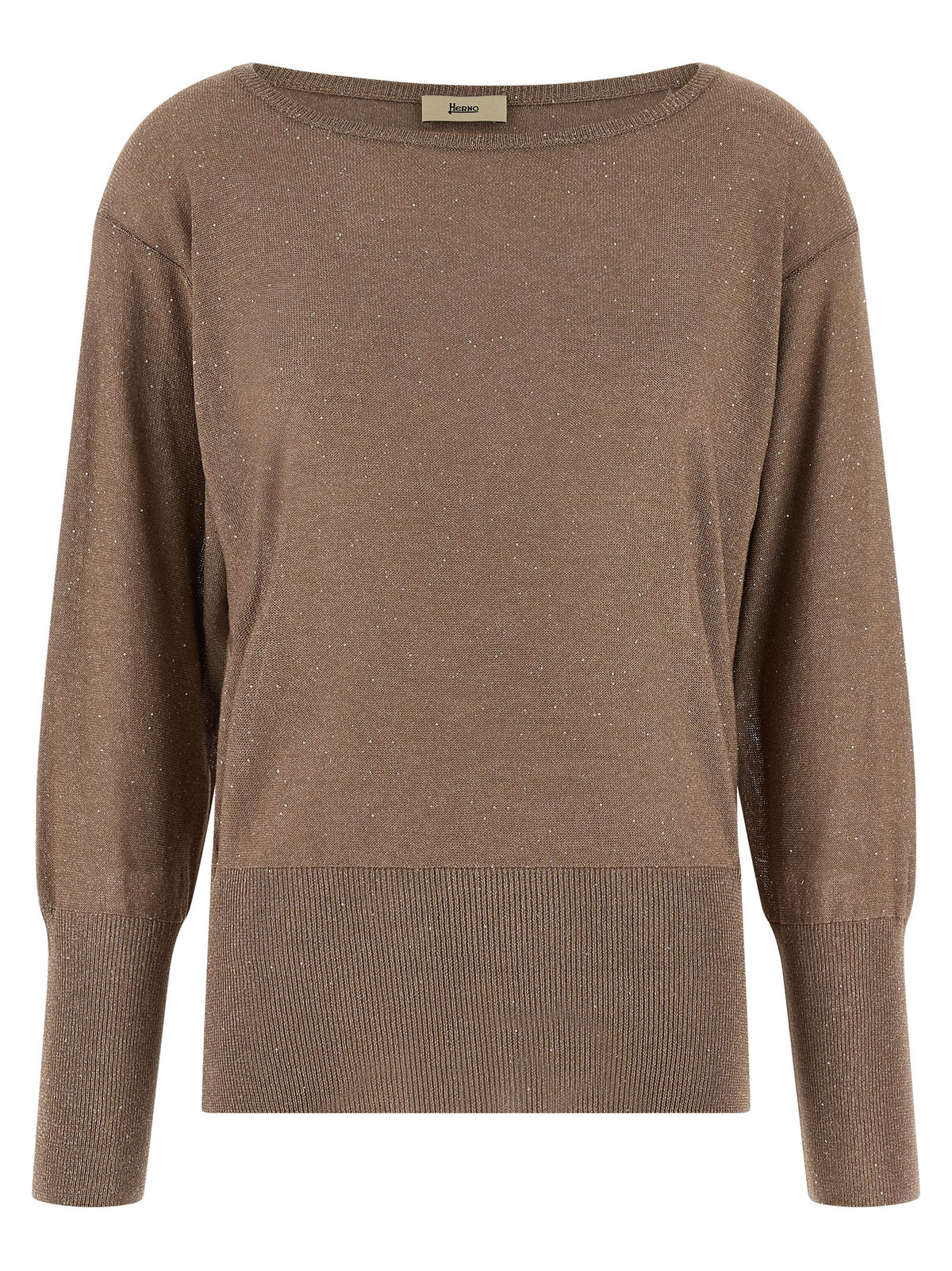 Herno Brown Viscose Cardigan